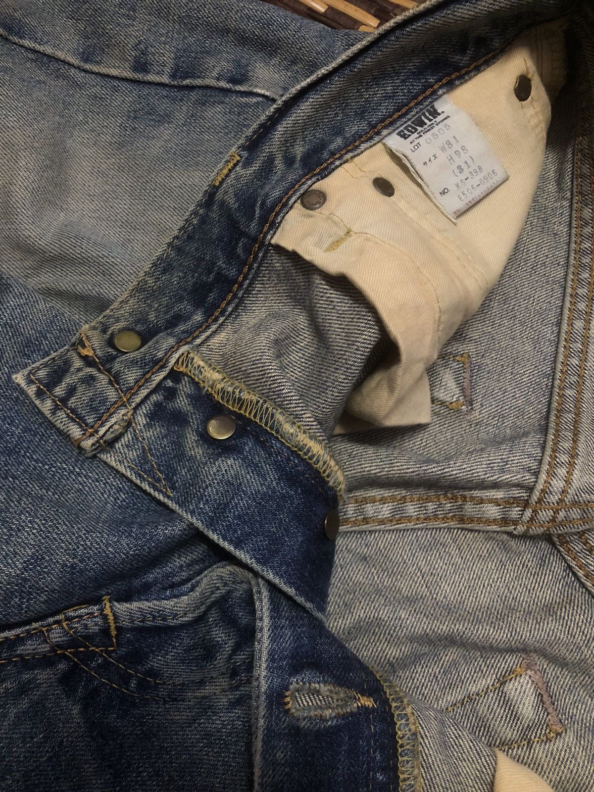 Edwin × Evisu Vintage Edwin Custom Made Evisu Selvedge Jeans Size US 32 / EU 48 - 15 Thumbnail