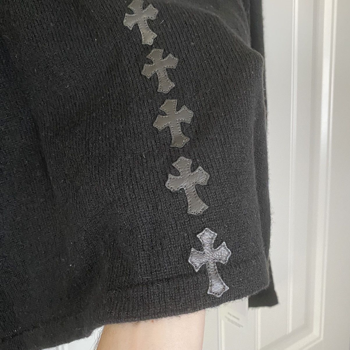 Chrome Hearts Chrome Hearts Black Cashmere Back Cross Patch Line Cardigan Size US S / EU 44-46 / 1 - 3 Thumbnail