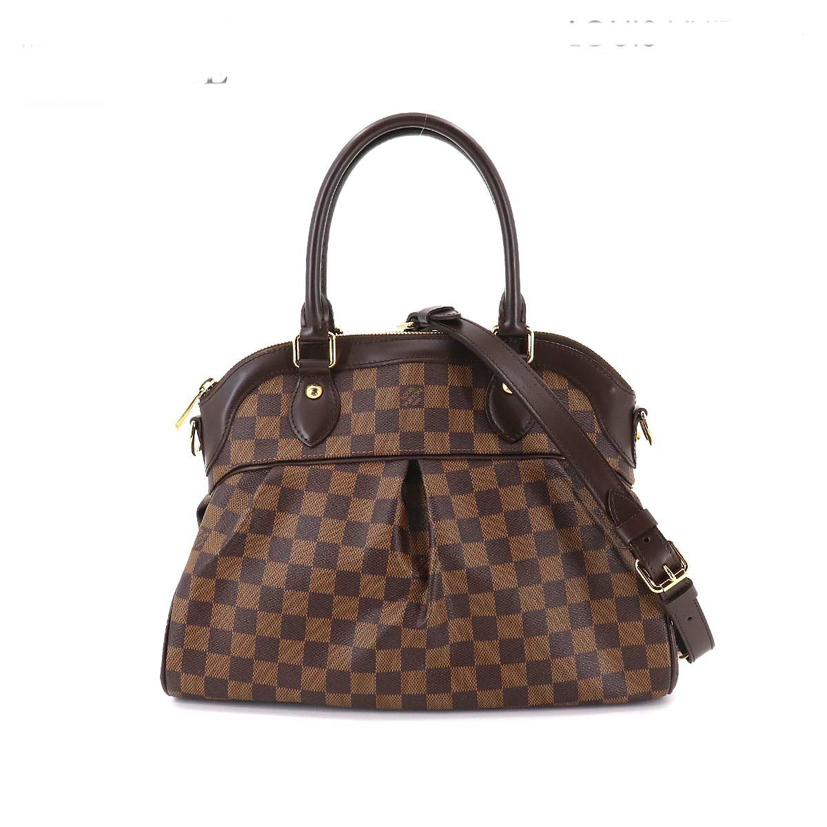 Louis Vuitton Damier Trevi PM 2 Way Hand Shoulder Bag Ebene