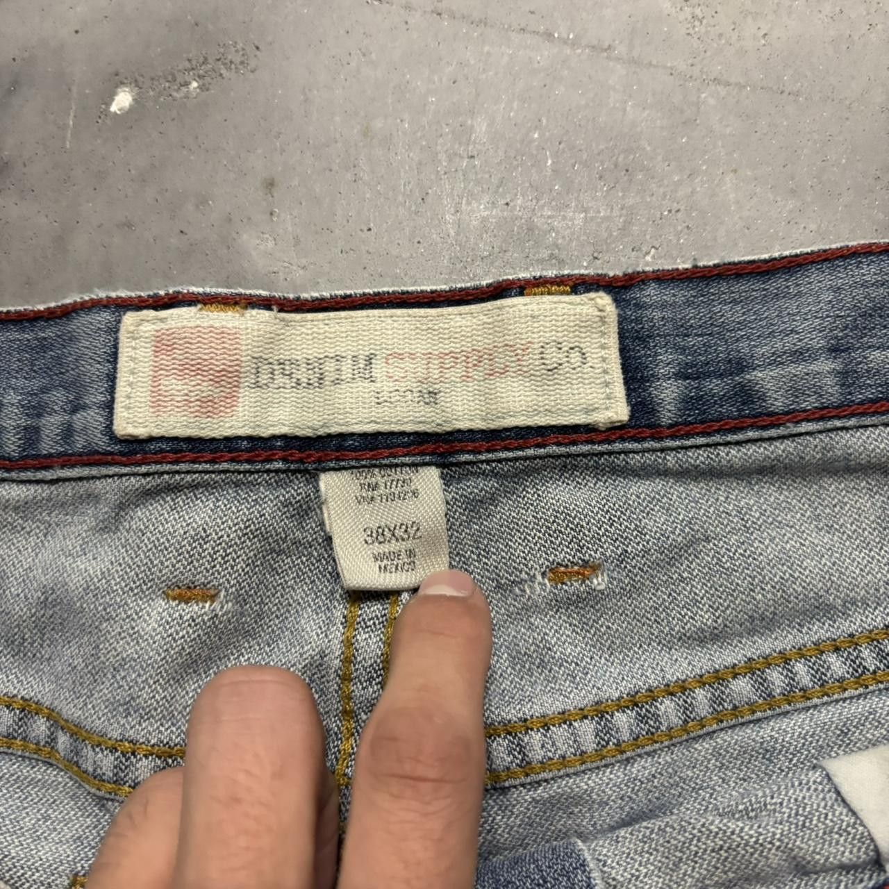 Japanese Brand × Vintage Crazy Vintage Y2K/2000s Baggy Faded Light Wash Skater Wide Leg Denim Jeans! Size US 38 / EU 54 - 7 Thumbnail