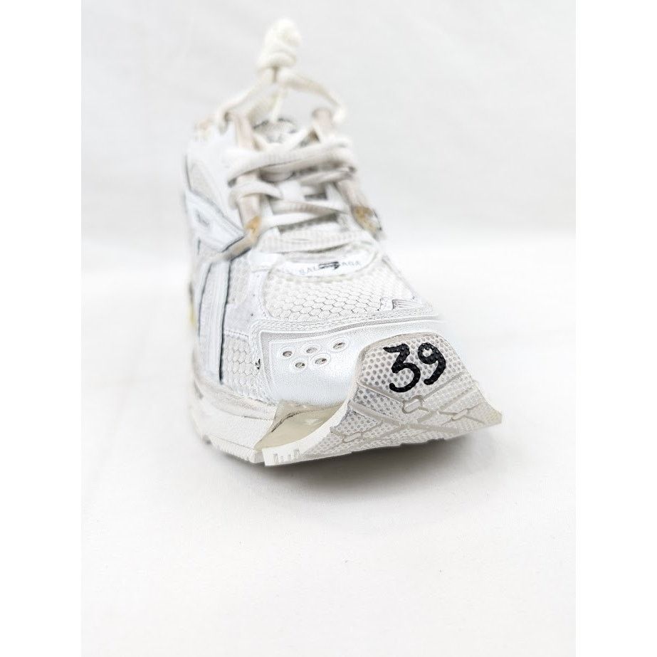 Balenciaga o1rshd1 Monocolor Runner Sneakers in White Size US 6 / EU 39 - 5 Thumbnail