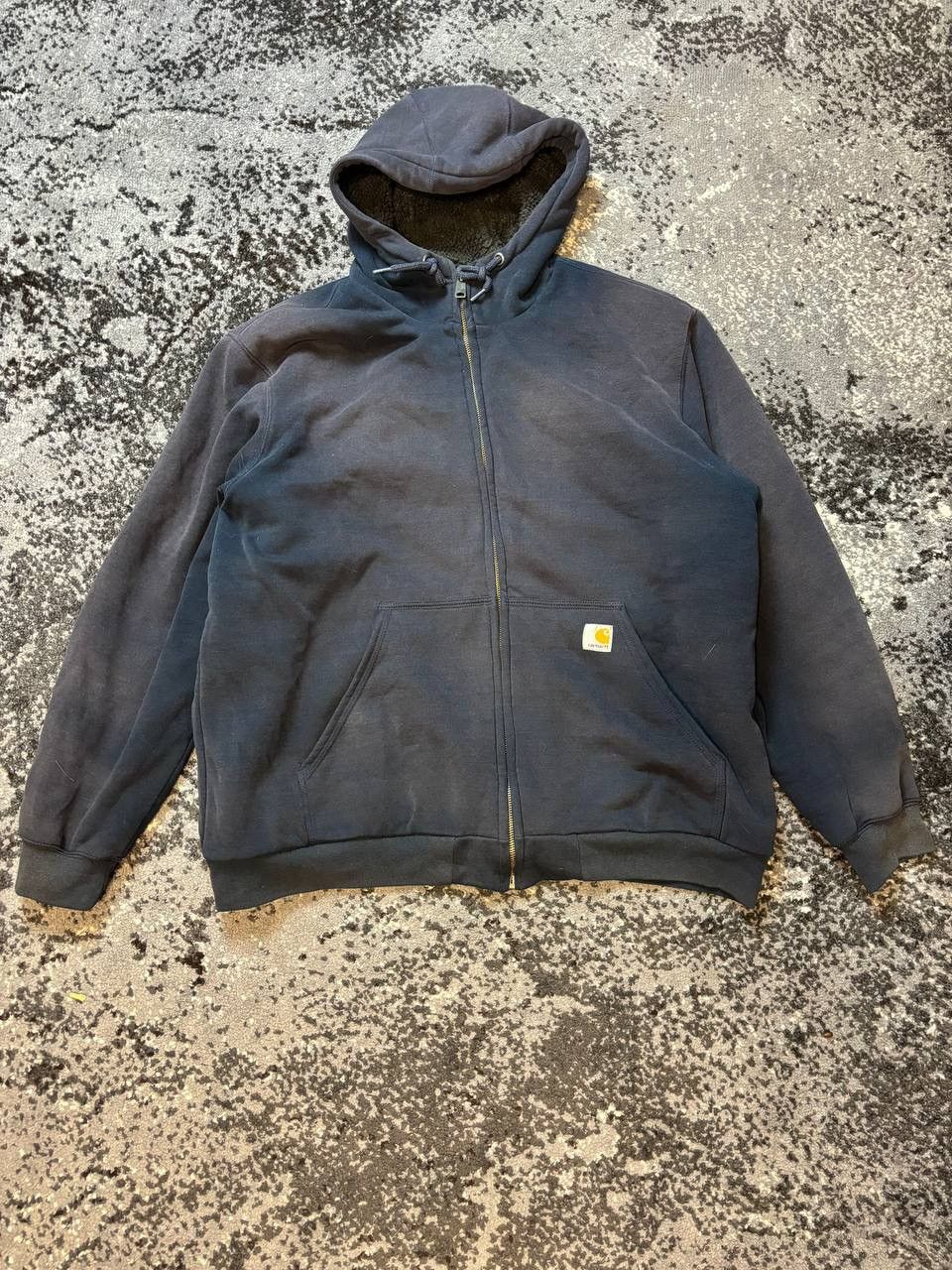 Carhartt × Japanese Brand × Vintage Vintage Y2K Carhartt Quilt Lined Active Zip Up Hoodie Jacket Size US XL / EU 56 / 4 - 1 Thumbnail