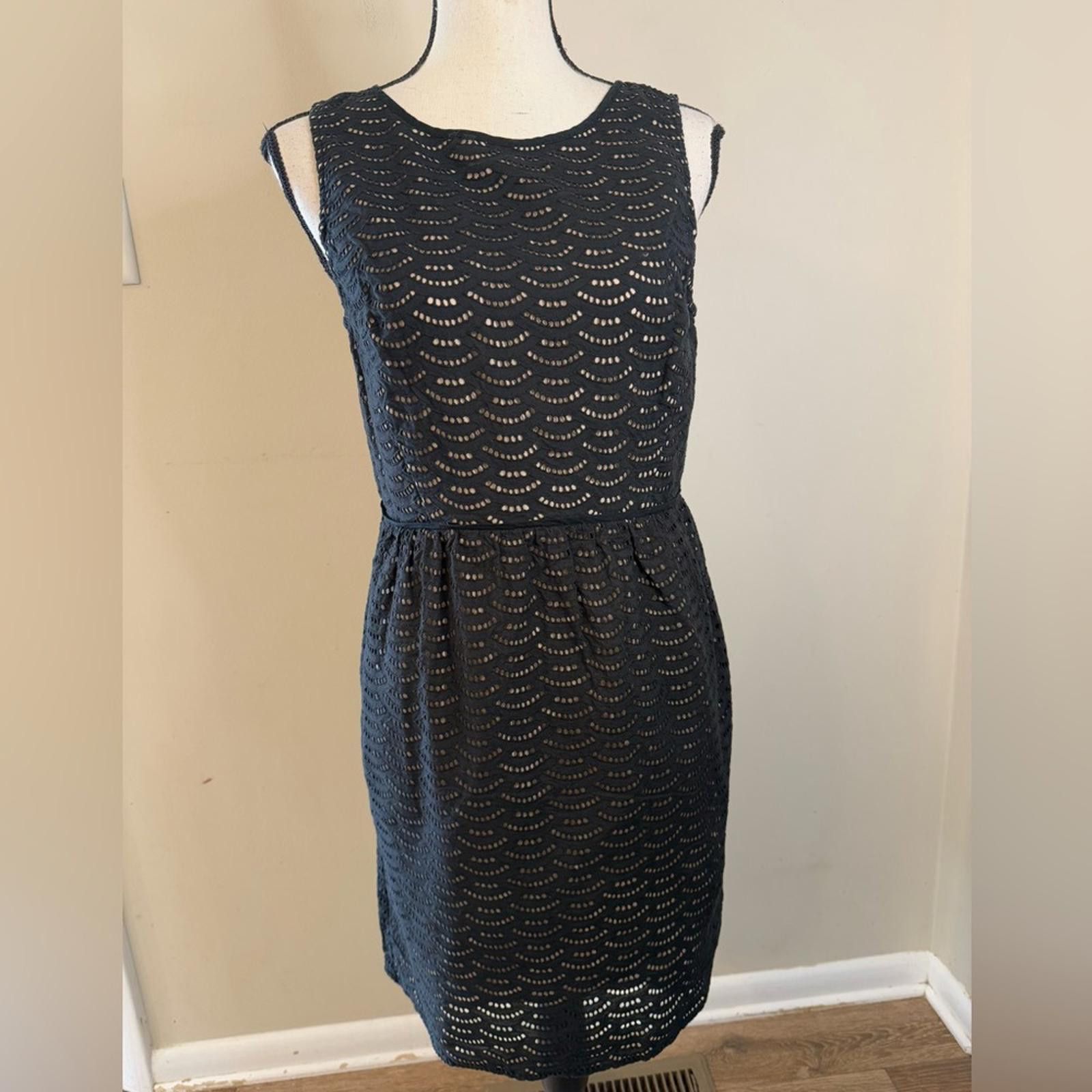 black side tie dress Women's Linen Side Tie Dress