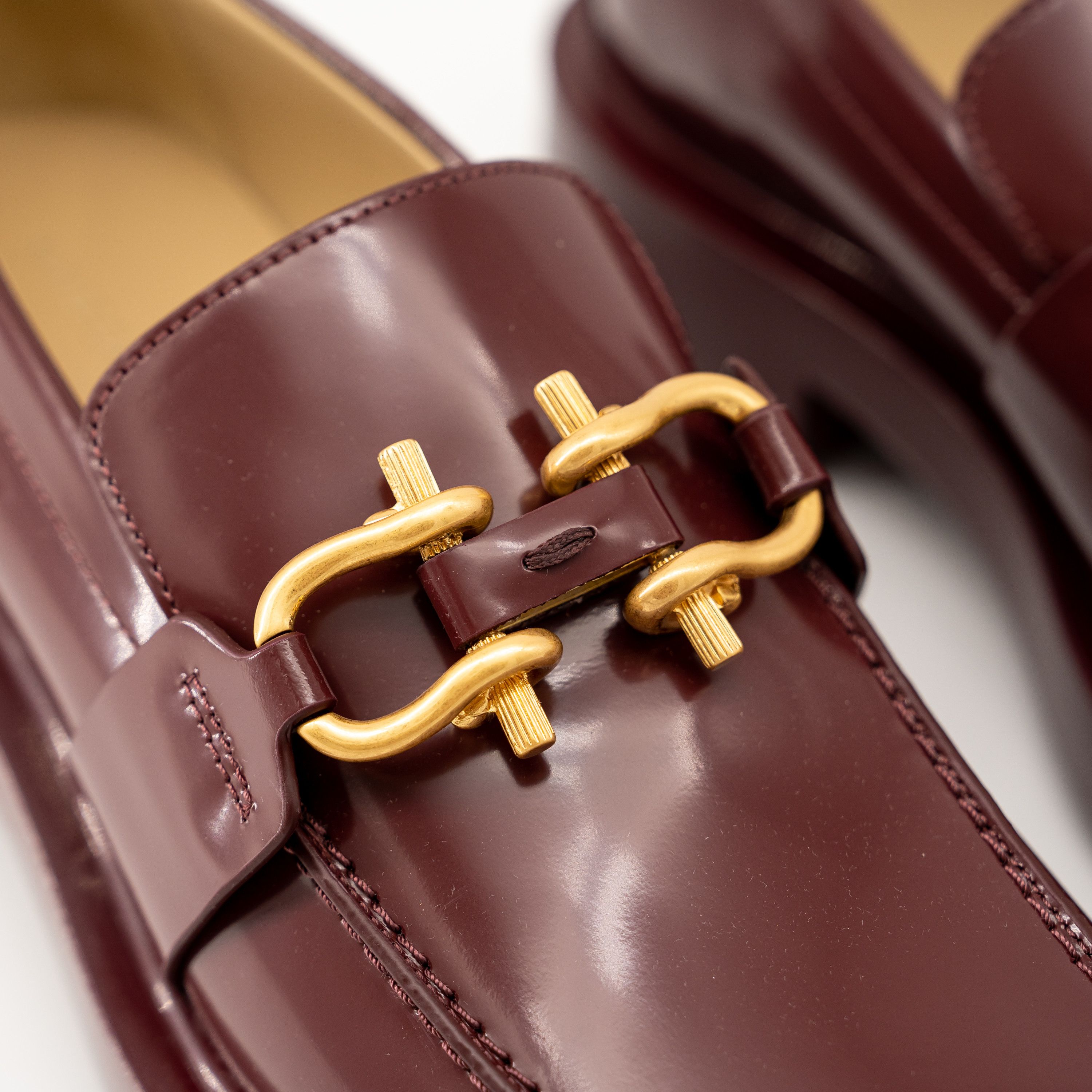 Bottega Veneta 40 10 us Bottega Veneta Monsieur Chunky Loafers Burgundy Size US 10 / IT 40 - 7 Thumbnail