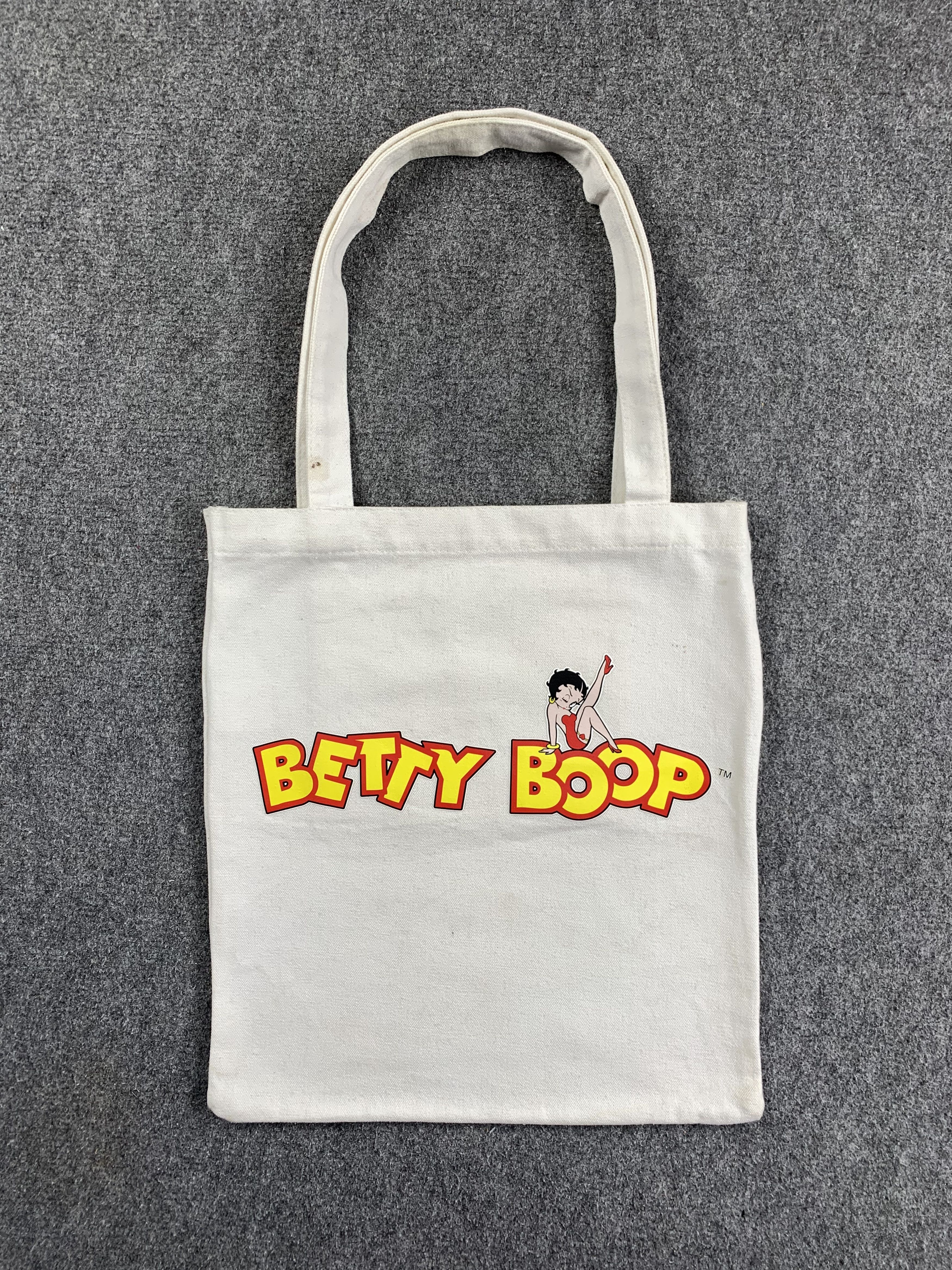 image of Vintage 2018 Betty Boop Cartoon Totebag in Cream, Men's
