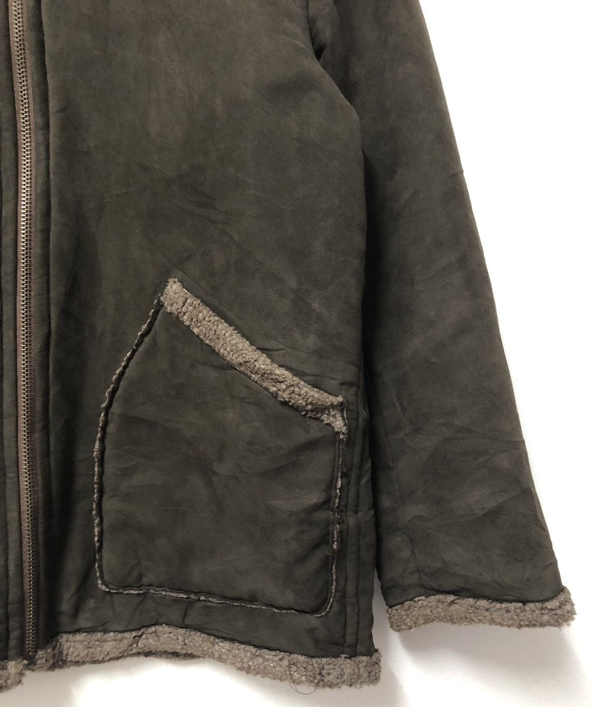 Japanese Brand Vintage Trimmer Jeans Waxed Leather Jacket Size US M / EU 48-50 / 2 - 6 Thumbnail