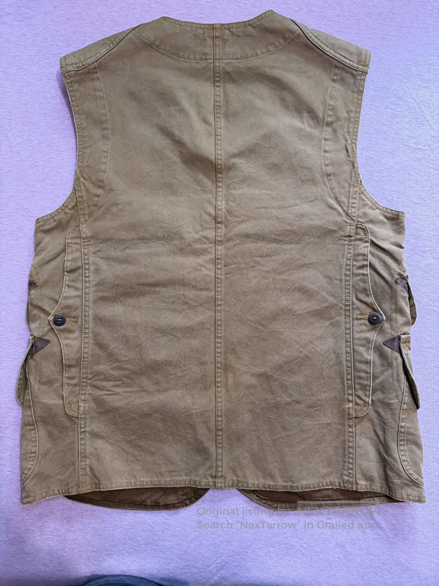 Polo Ralph Lauren Polo Old Blue Label Thick Canvas Washed Vest. Size US M / EU 48-50 / 2 - 2 Thumbnail