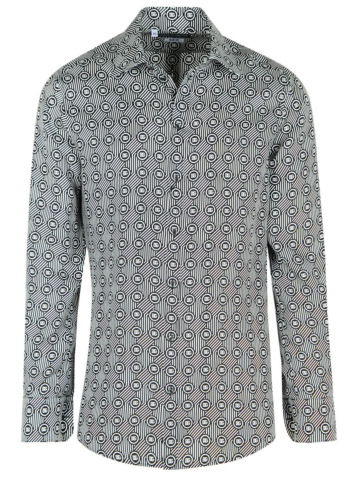 Dolce & Gabbana DOLCE & GABBANA Black Silk Shirt Size US L / EU 52-54 / 3 - 1 Thumbnail