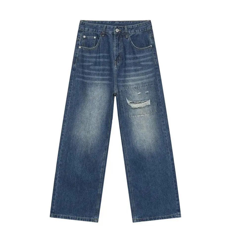 Japanese Brand Retro loose high street ripped jeans Size US 32 / EU 48 - 5 Thumbnail