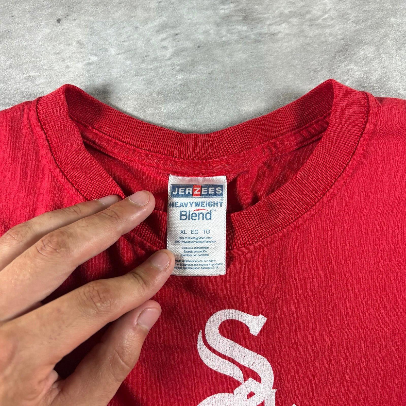 Jerzees Y2K Chris Sale baseball shirt Size US XL / EU 56 / 4 - 2 Thumbnail