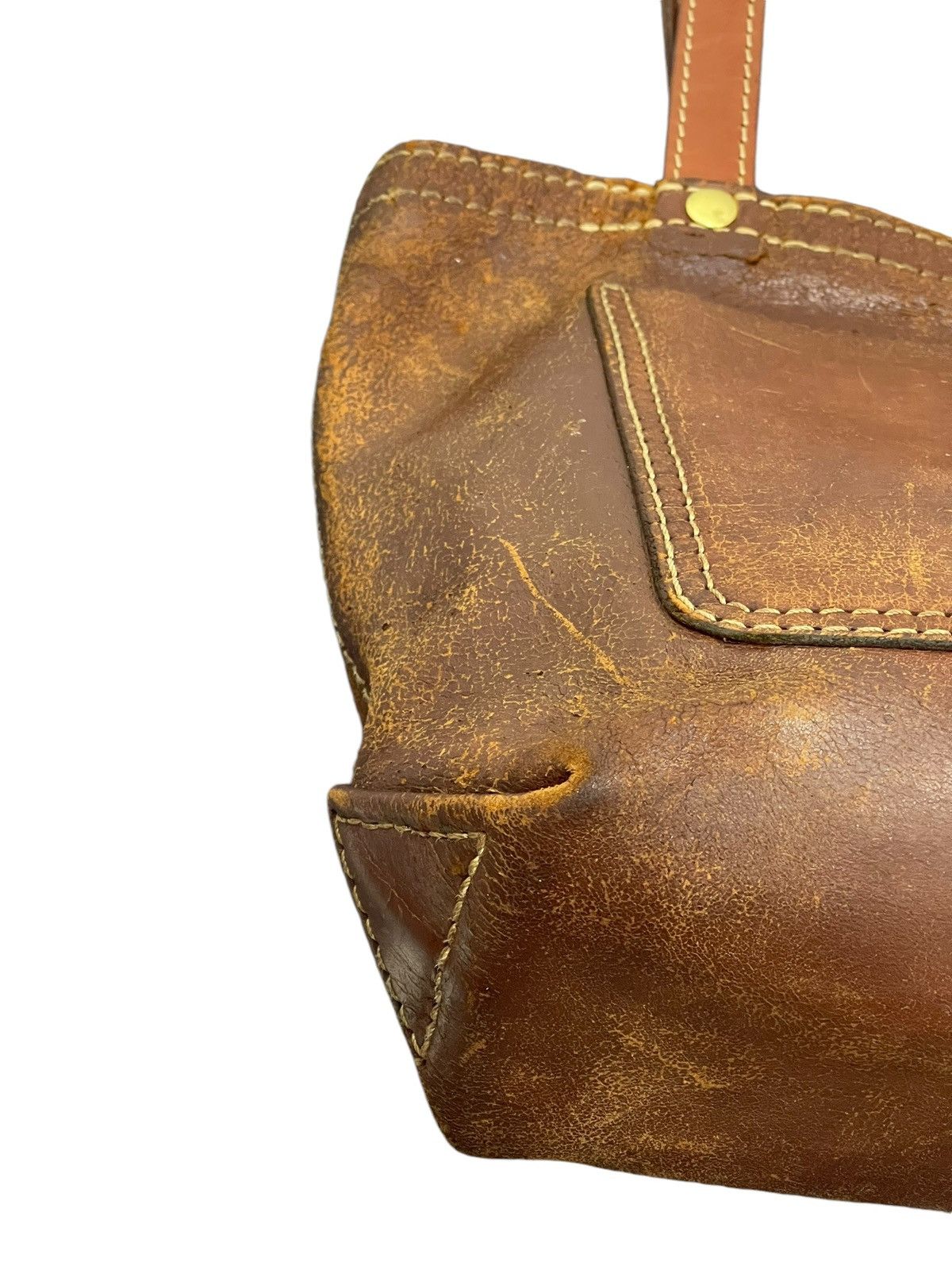 Genuine Leather Full Leather Patina Unknown Tote Shoulder Bag 1🟩0 Size ONE SIZE - 7 Thumbnail