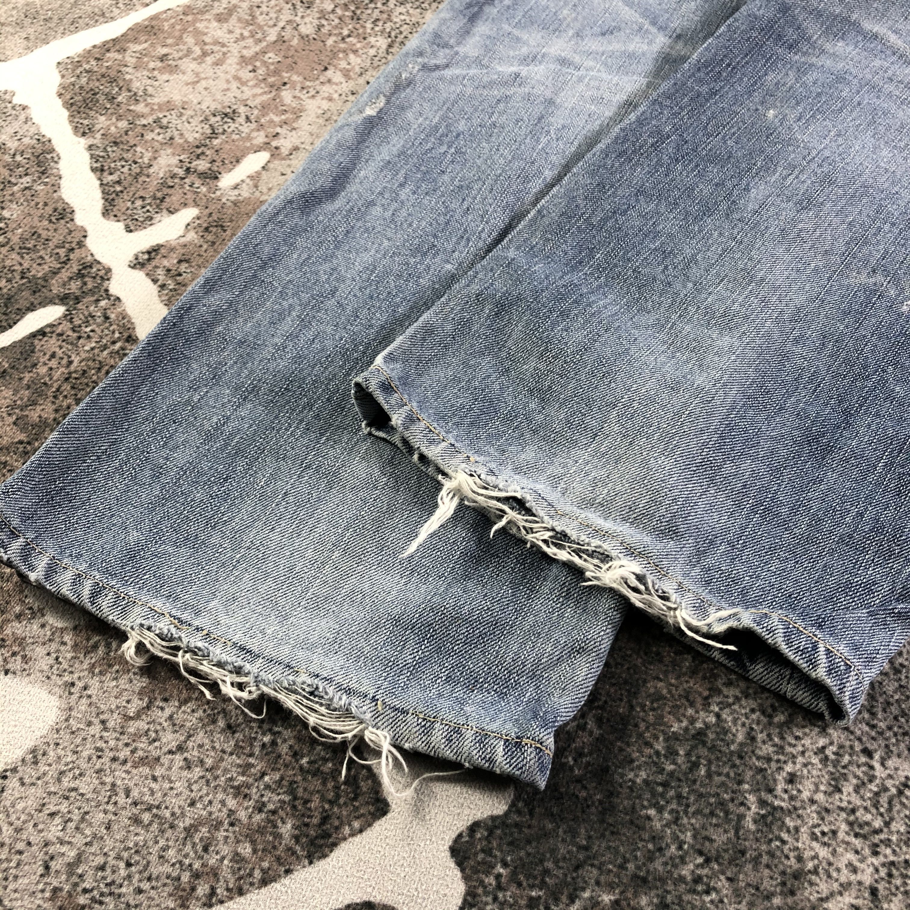 Levi's Distress Vintage Levis 502 Jeans Medium Wash Denim KJ2260 Size US 30 / EU 46 - 6 Thumbnail