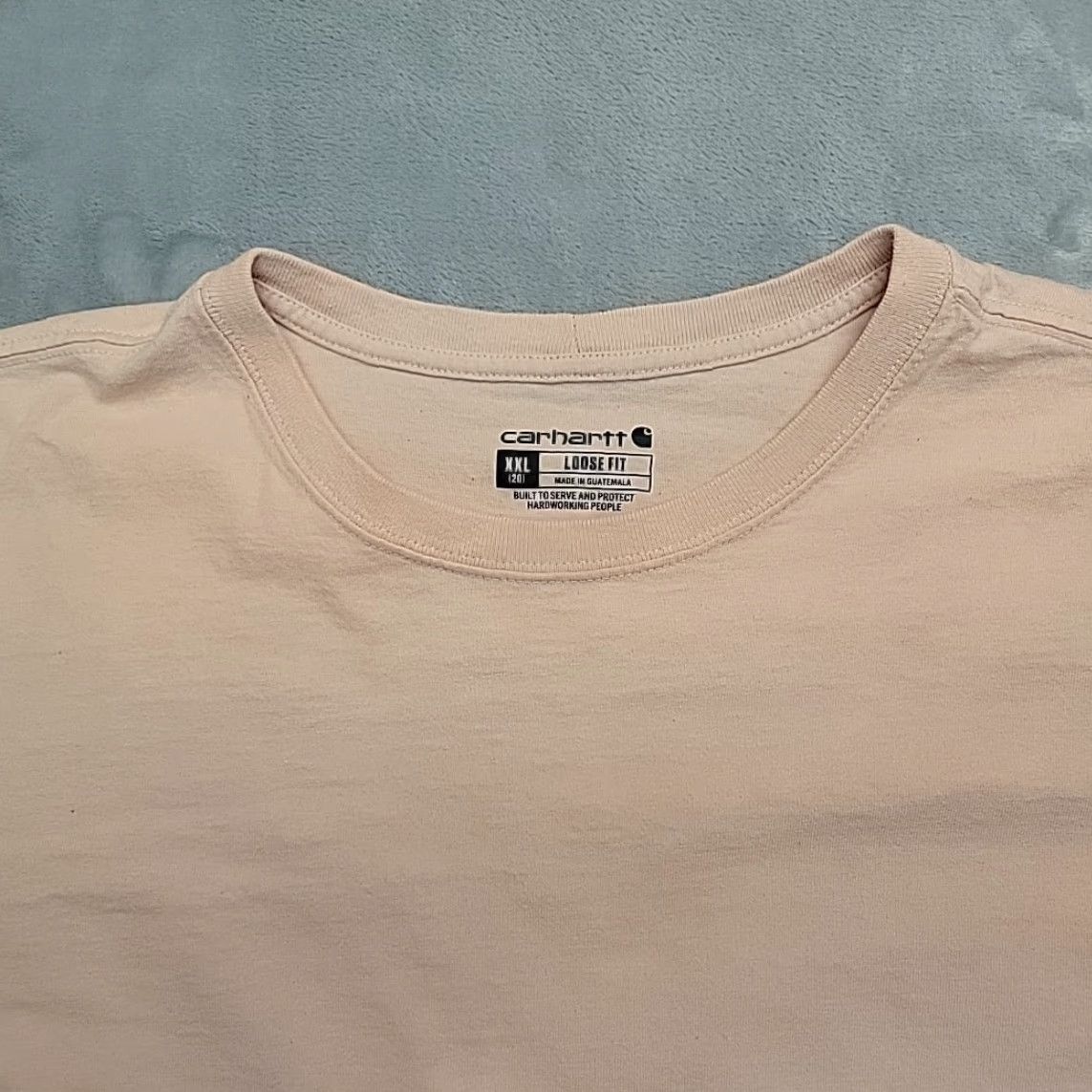 Carhartt Carhartt Shirt Womens 2XL Pink Loose Fit Crewneck Long Sleeve Spellout TEE Ladies Shirt 100% Cotton Crew Neck Size XXL / US 16-18 / IT 52-54 - 3 Thumbnail