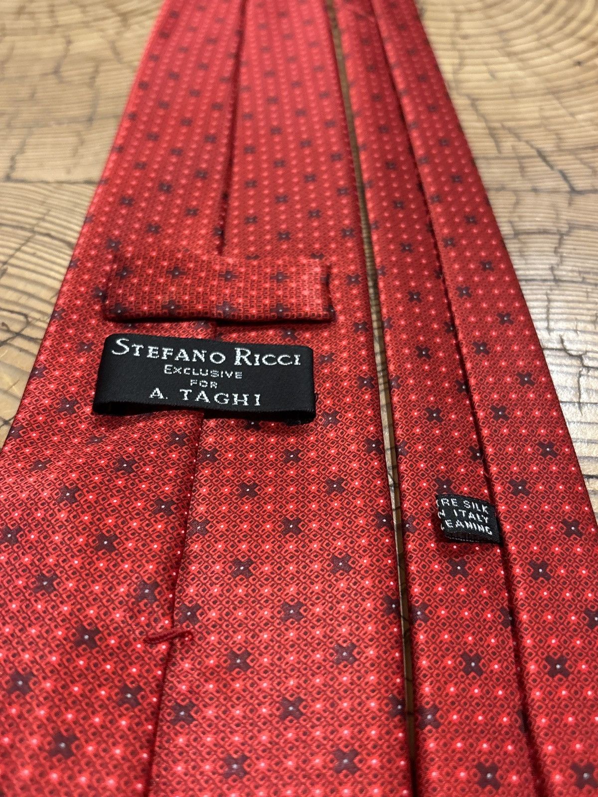 Stefano Ricci Stefano Ricci x A. Taghi Exclusive Red Silk Tie Size ONE SIZE - 2 Thumbnail