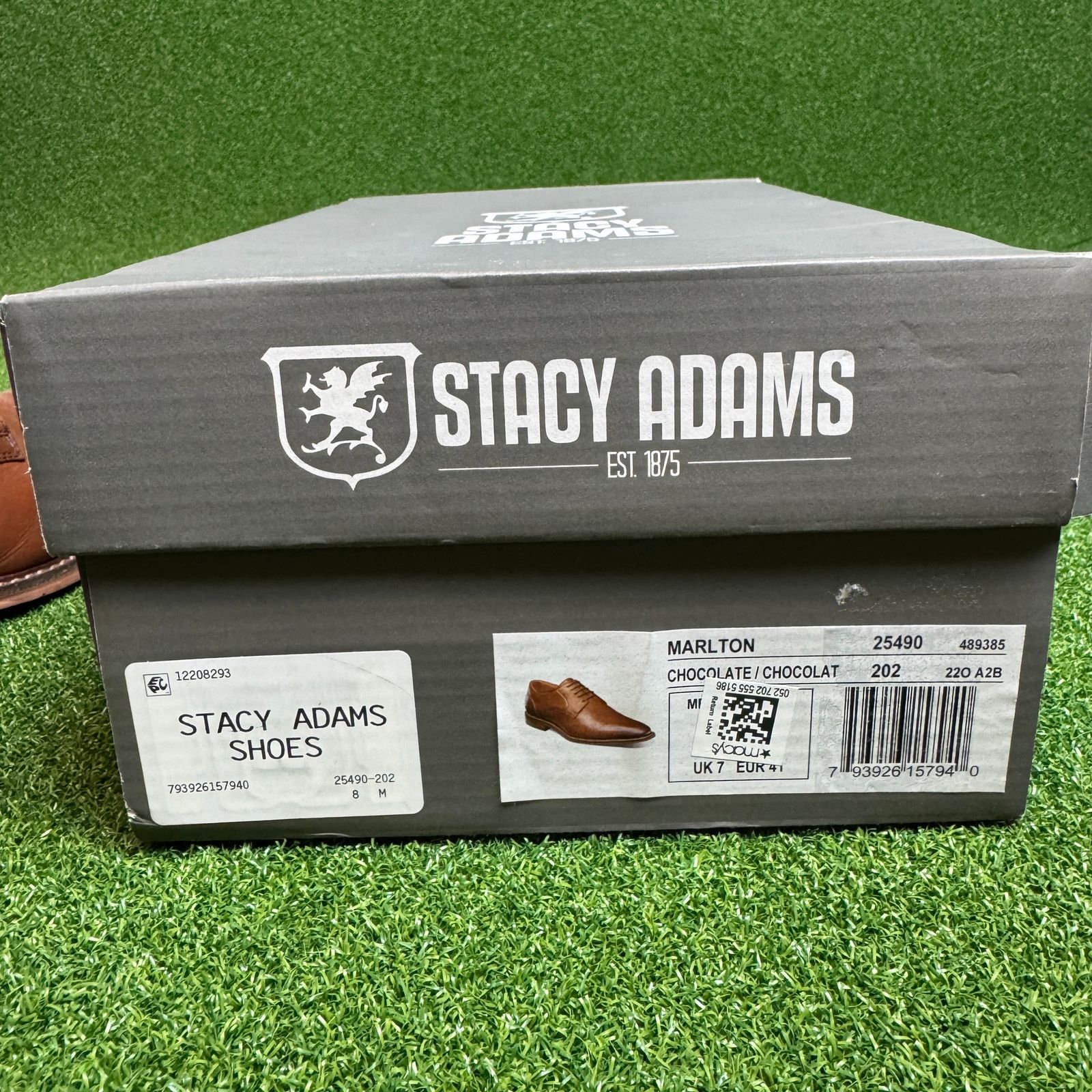 Stacy Adams Stacy Adams Marlton Brown Leather Oxford Dress ShoesMen’s 8M Size US 8 / EU 41 - 10 Thumbnail
