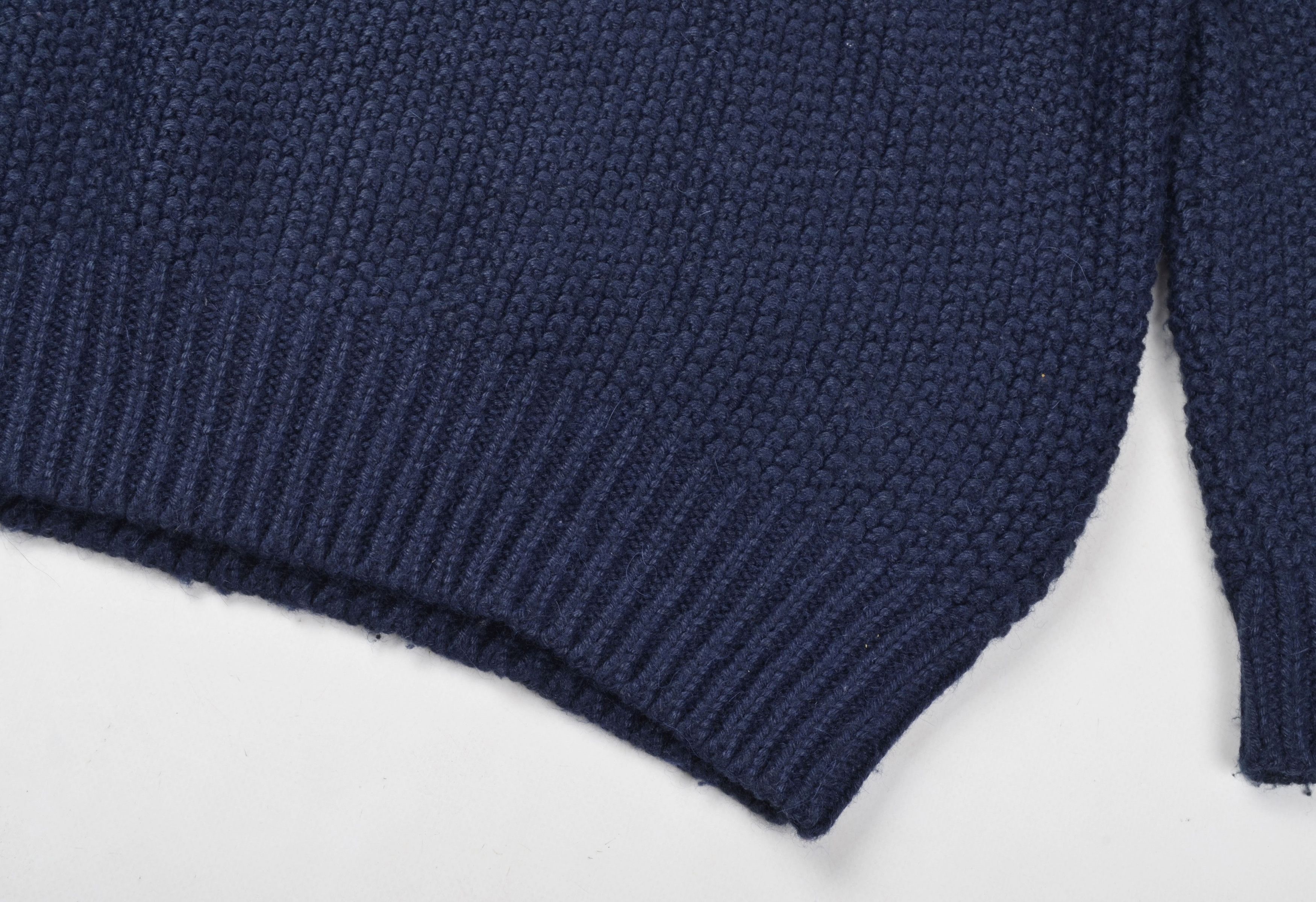 Sandro Sandro Paris Alpaca Blend Navy Chunky Knit Sweater Size US L / EU 52-54 / 3 - 4 Thumbnail