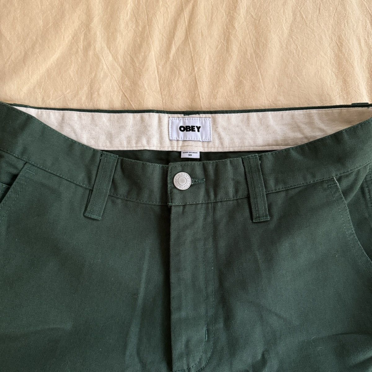 Obey Obey Hardwork Green Carpenter Pants Size US 30 / EU 46 - 3 Thumbnail