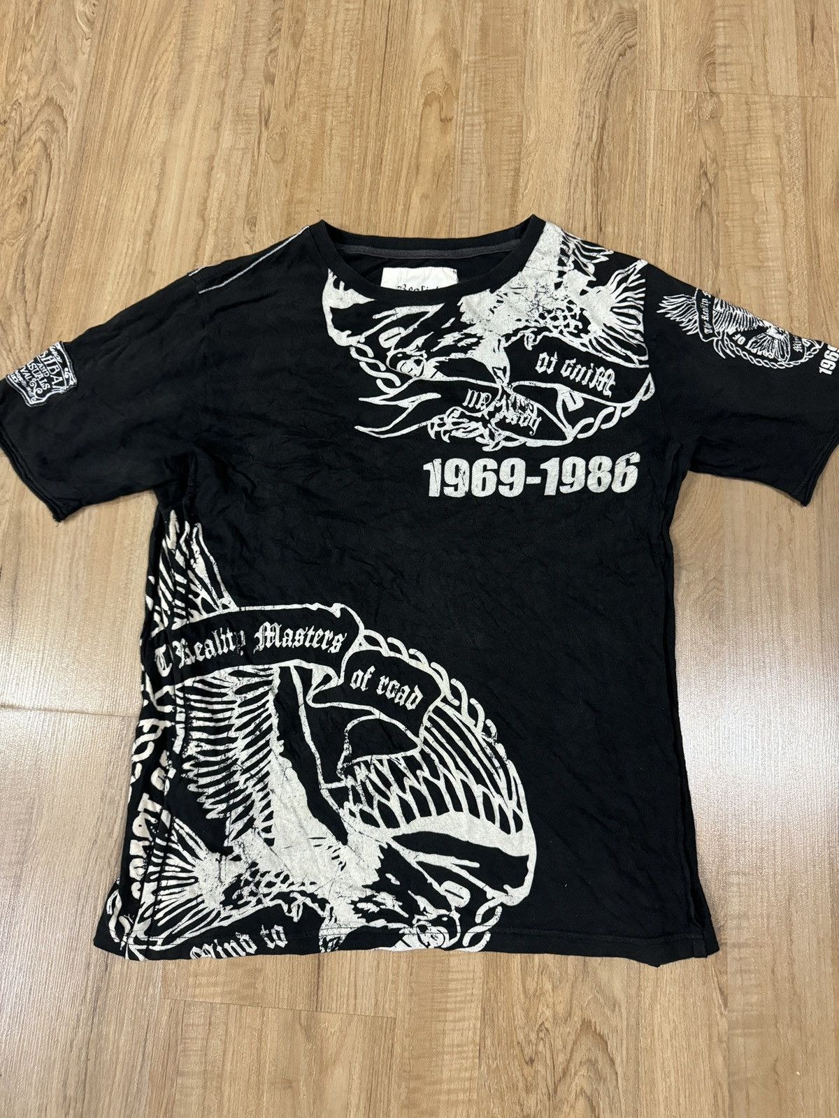 Seditionaries Realist Criticim AFFICTION STYLE FULL PRINT GOTHIC TSHIRT Size US M / EU 48-50 / 2 - 1 Thumbnail