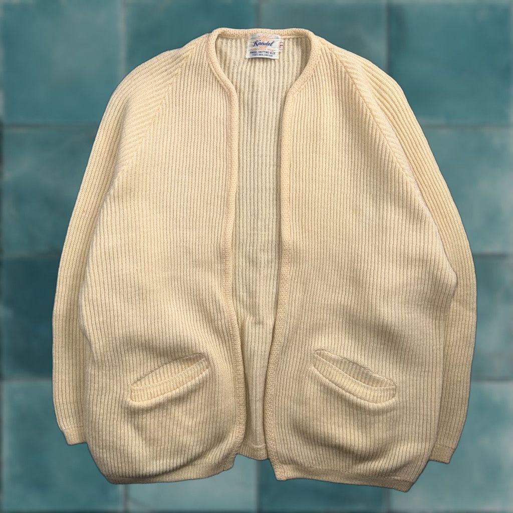 Vintage VTG Kandel Woolen Mills Open Front Cardigan Wool Sweater L Women Rockabilly 50s Vintage Size L / US 10 / IT 46 - 1 Thumbnail