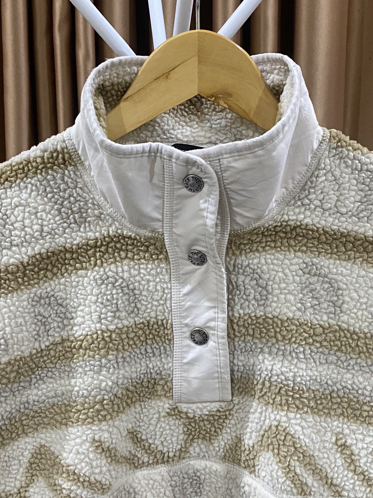 The North Face THE NORTH FACE MULTICOLOUR FLEECE HALF BUTTON JACKET Size XS / US 0-2 / IT 36-38 - 4 Thumbnail