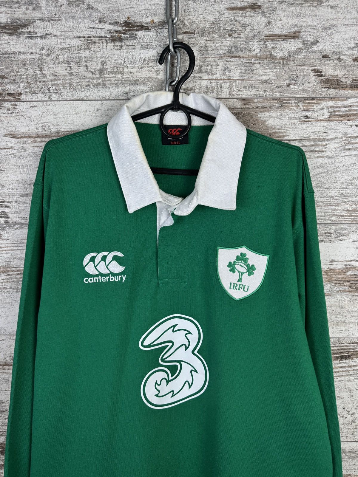 Canterbury of New Zealand × Vintage Vintage Cantbery Irish Rugby football union Sweatshirt tee Size US XL / EU 56 / 4 - 2 Thumbnail