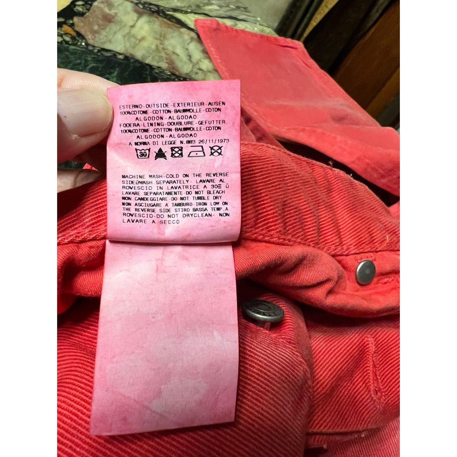 Pierre Balmain Pierre Balmain Red Jeans Waist 36" Size 36-50 Size US 36 / EU 52 - 10 Thumbnail