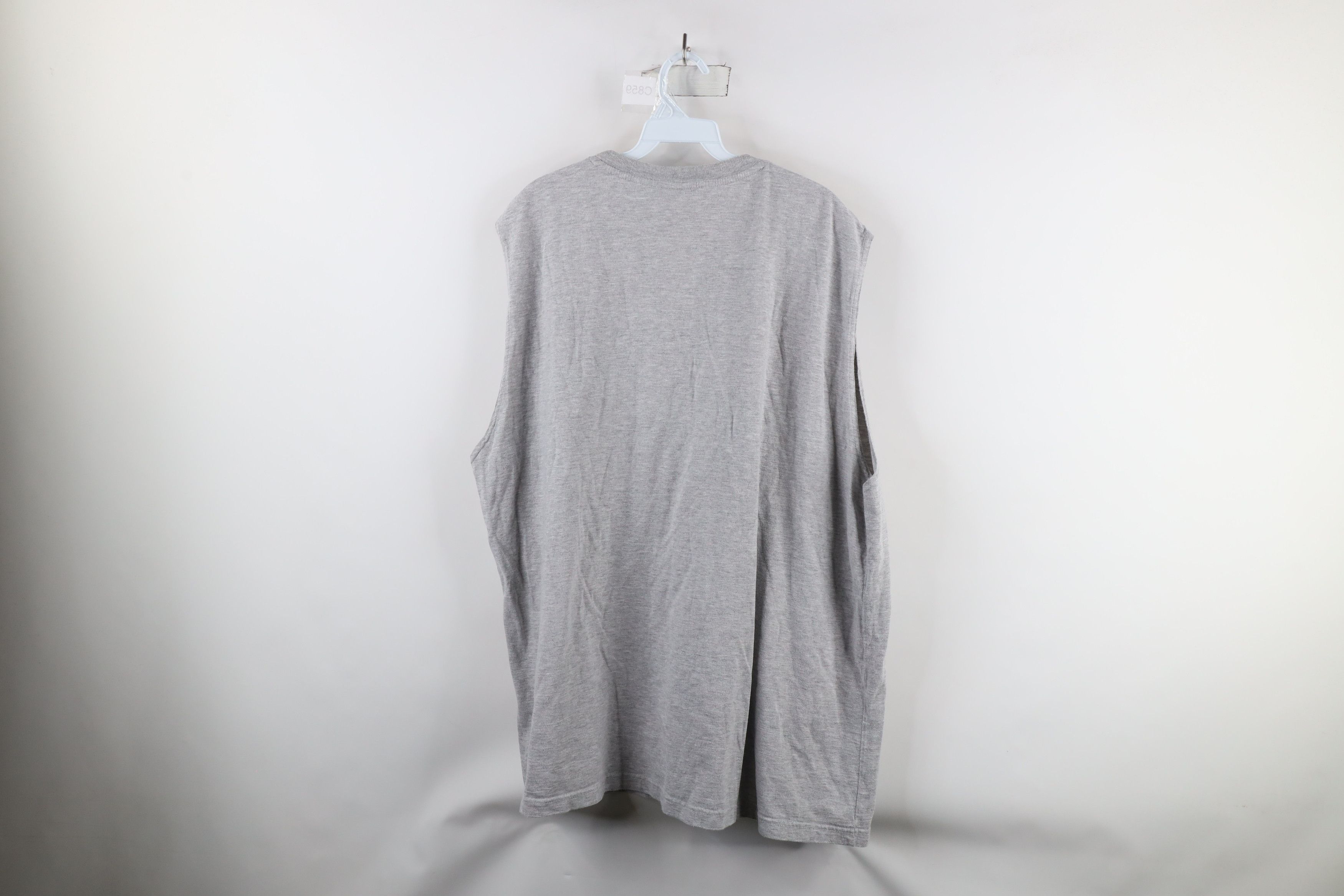 Vintage Vintage 90s Streetwear Pocket Sleeveless Muscle T-Shirt Gray Size US XXL / EU 58 / 5 - 6 Thumbnail