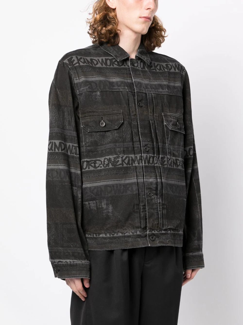 Sacai o1mris0824 Denim Jacket in Black Size US M / EU 48-50 / 2 - 5 Thumbnail