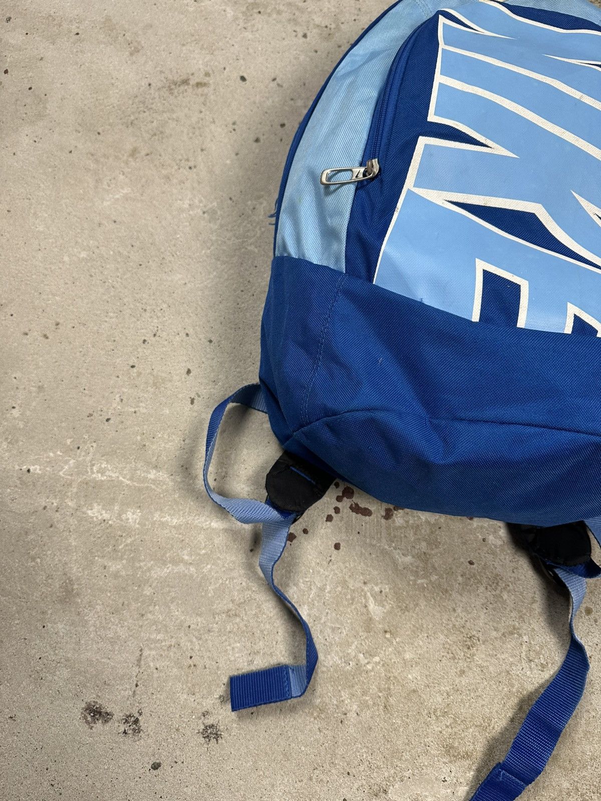 Nike Vintage Y2K Nike Blue Backpack Bag Swoosh Spell Out Size ONE SIZE - 4 Thumbnail