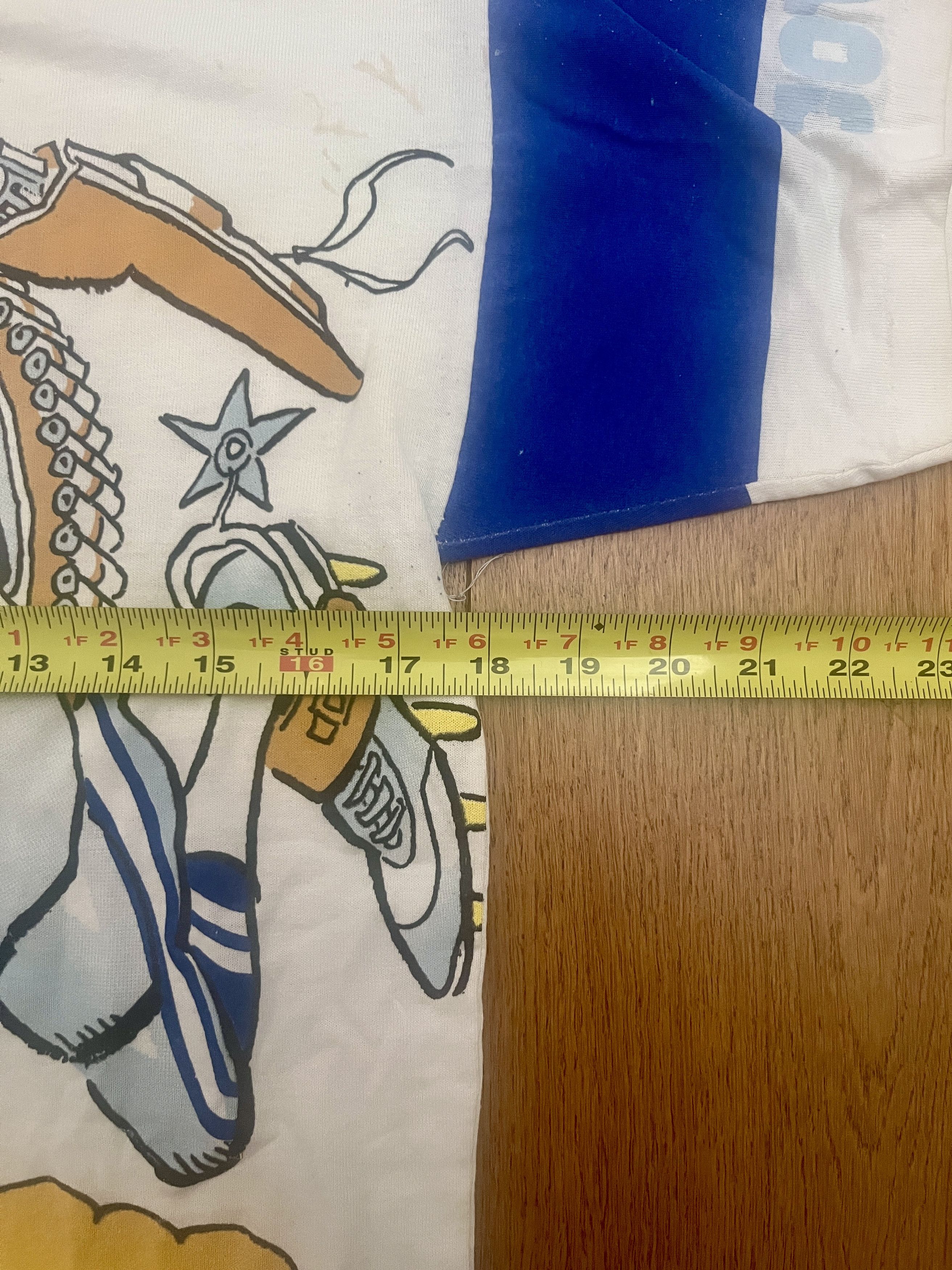 Vintage 1988 Caribe Jack Davis Dallas Cowboys Big Graphic XS Size US XS / EU 42 / 0 - 9 Thumbnail