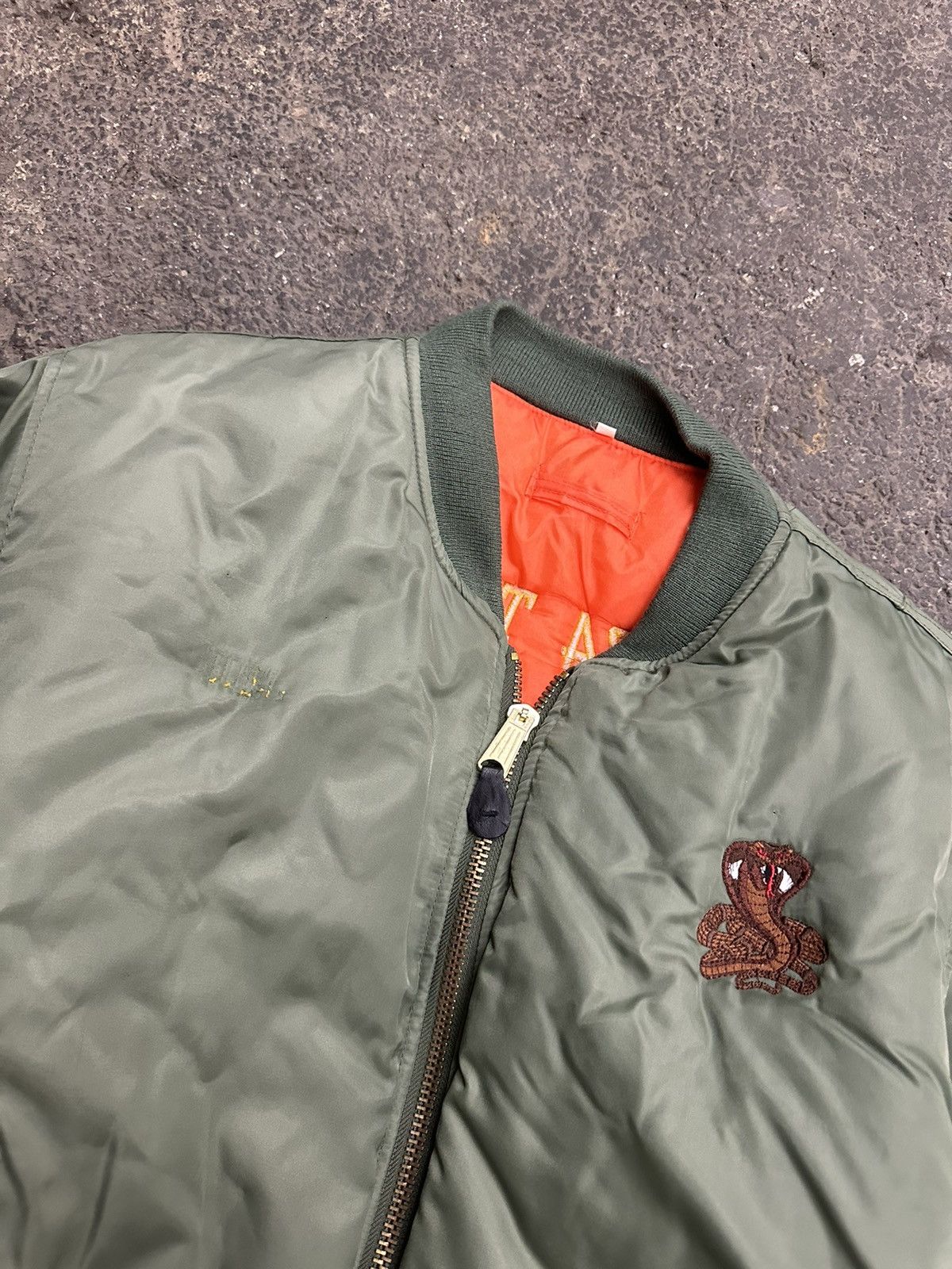 Vintage Y2K flight army bomber jacket Size US L / EU 52-54 / 3 - 12 Thumbnail