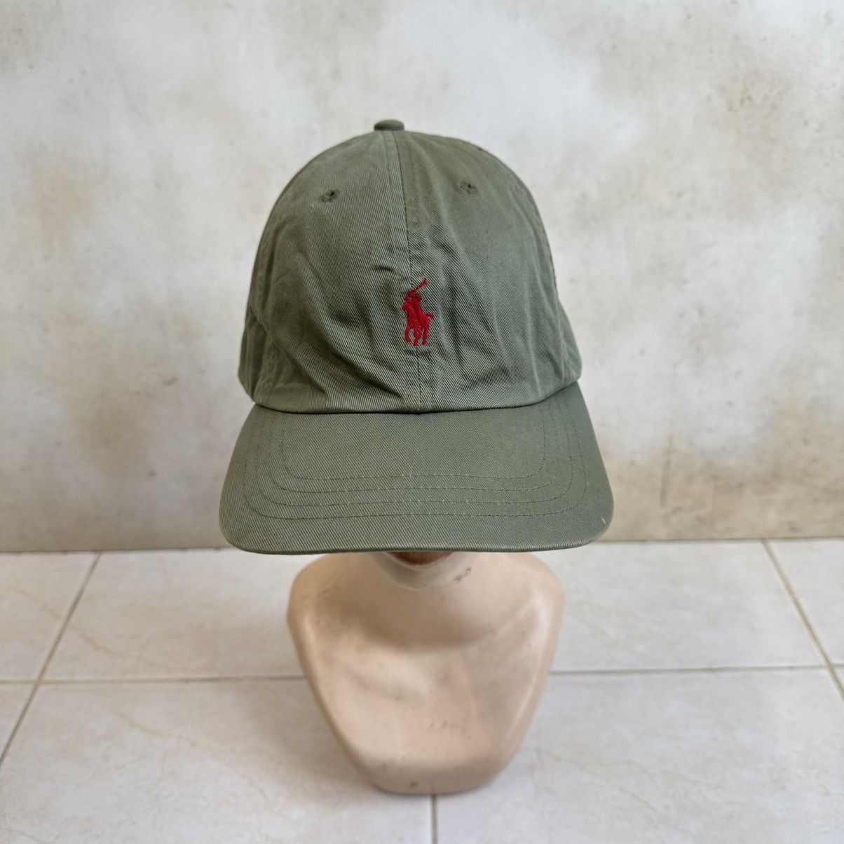 Polo Ralph Lauren Vintage Polo Ralph Lauren Olive Green Cap Size ONE SIZE - 3 Thumbnail