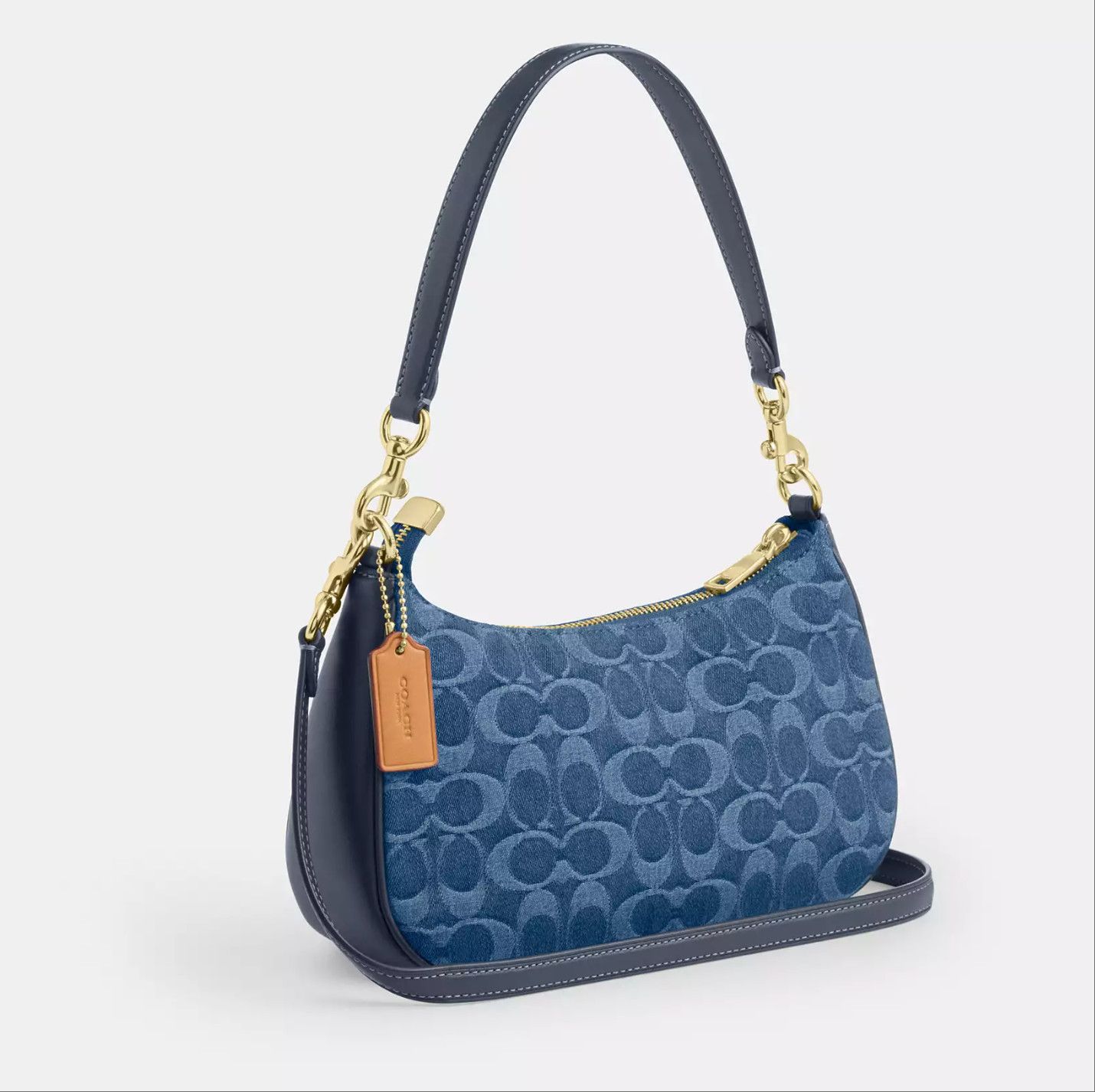 Coach Teri Shoulder Bag In Signature Denim CDQ56 Size ONE SIZE - 10 Thumbnail