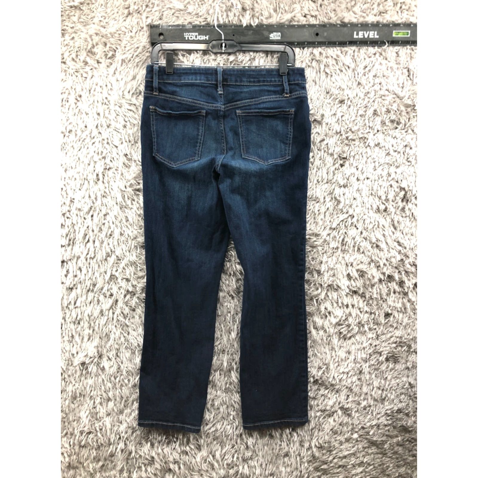 Vintage Simply Vera Straight Jeans Womens Size 8 Mid Rise Dark Wash Blue Denim Size 30" / US 8 / IT 44 - 5 Thumbnail