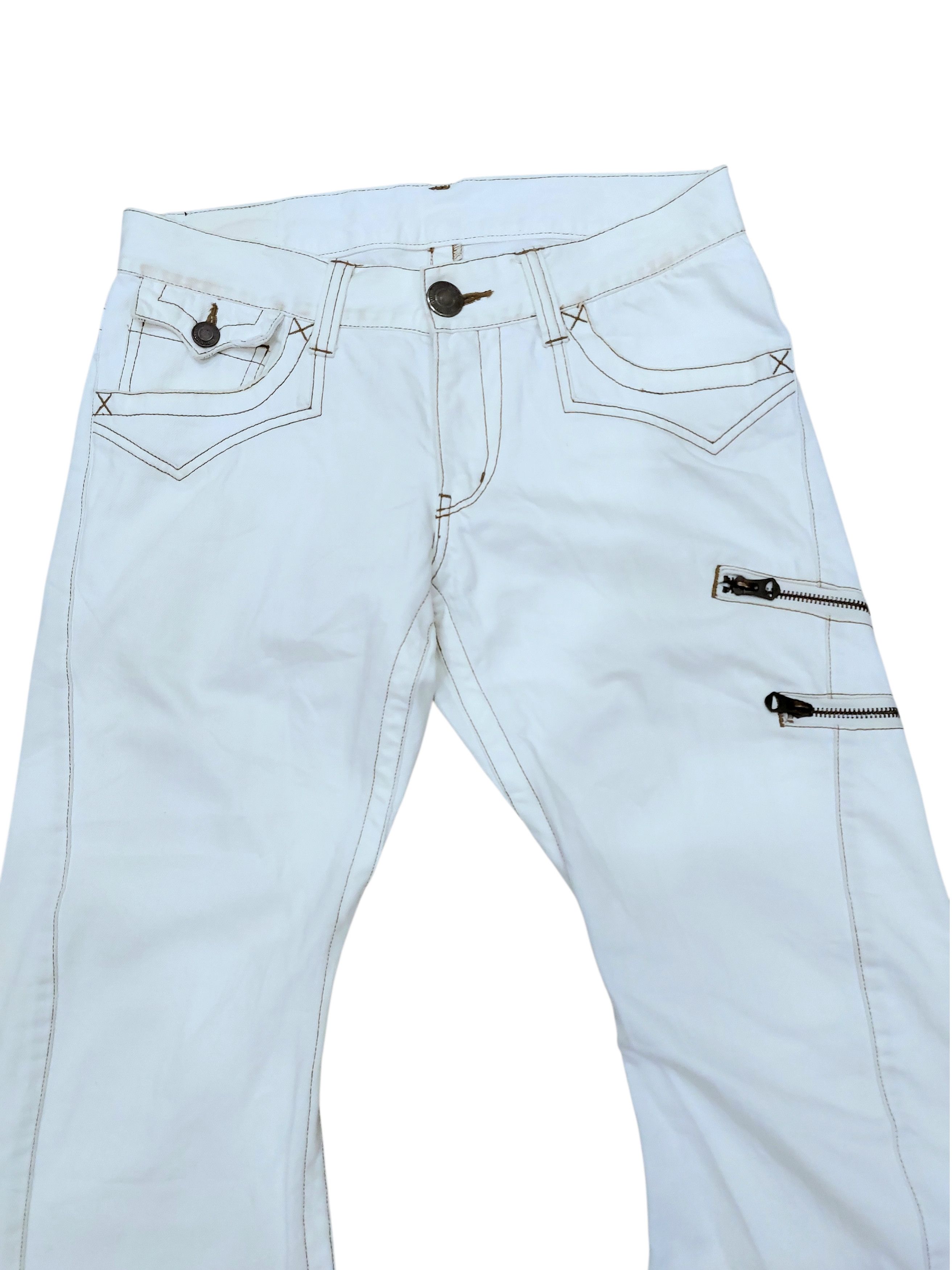 Vintage Flare Rattle Trap Bootcut Rock Style Denim Size US 31 - 3 Thumbnail