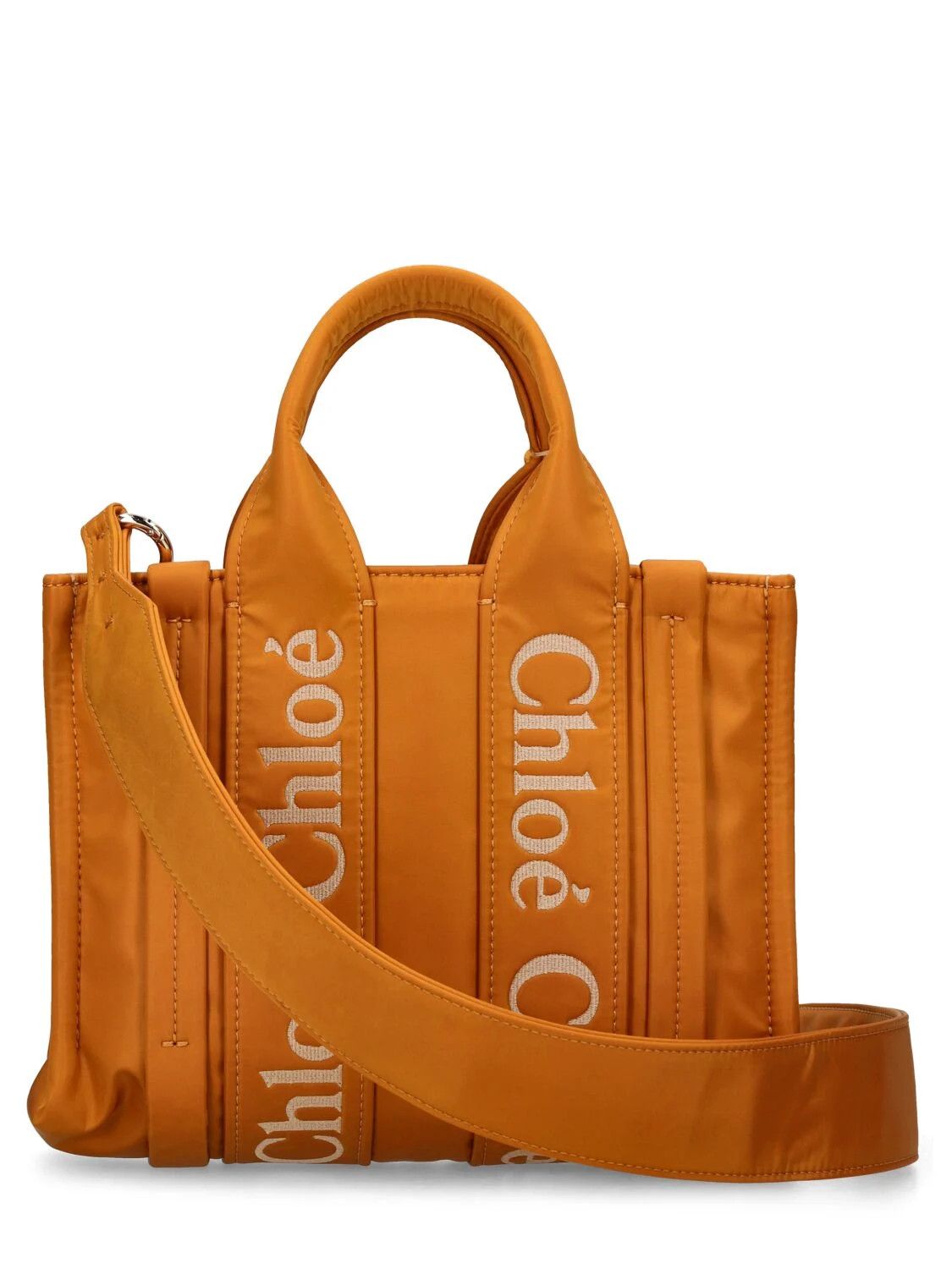 Chloe oc11z0525 Size: OS / Mini Woody Nylon Top Handle Bag Yellow Size ONE SIZE - 4 Thumbnail