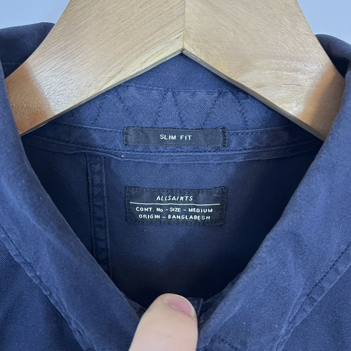 Allsaints Allsaints Blue Button Down Shirt Streetwear Y2K Size US M / EU 48-50 / 2 - 5 Thumbnail