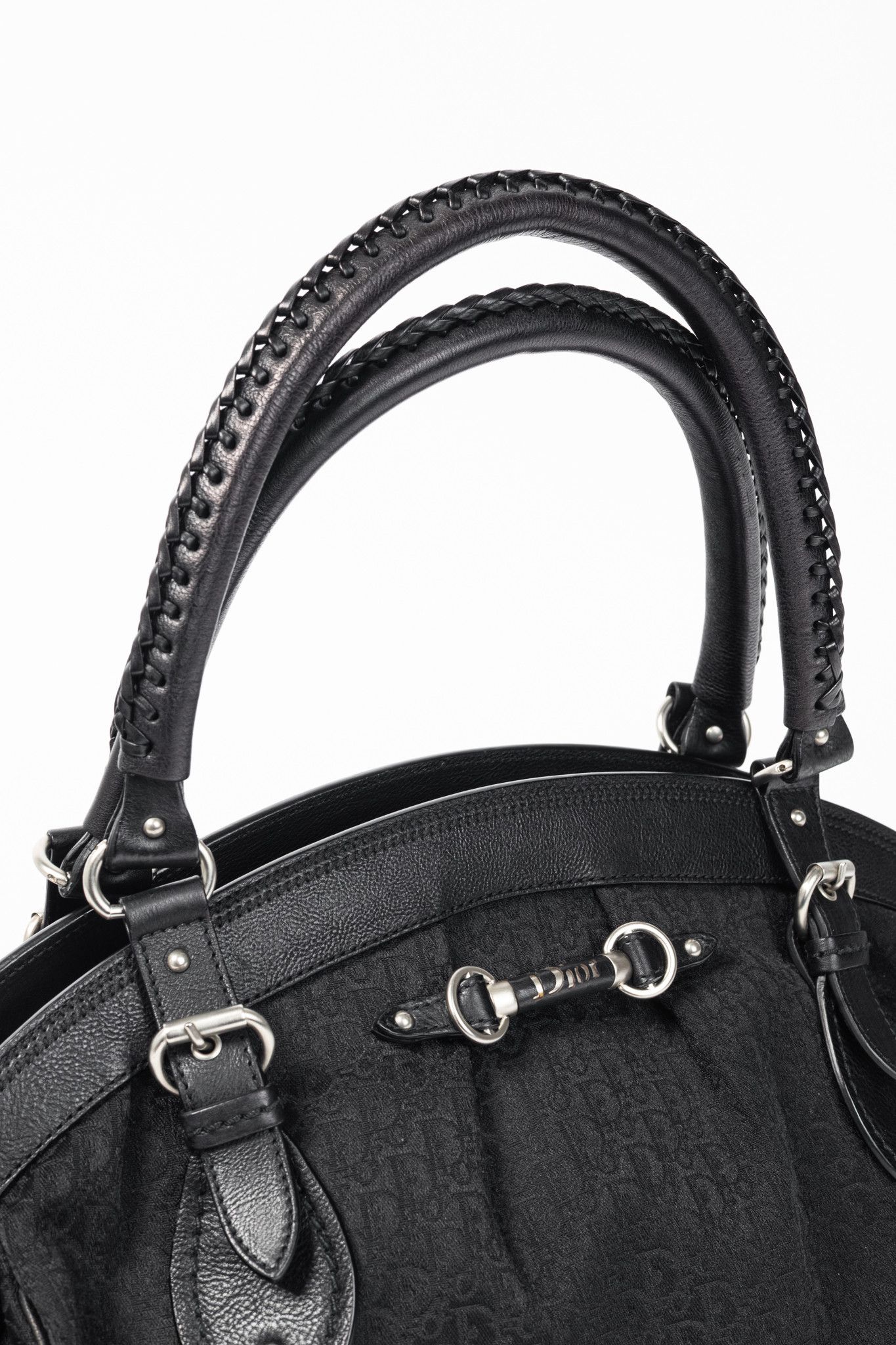 Dior Christian Dior My Dior Black Logo-Jacquard Frame Bag Size ONE SIZE - 7 Thumbnail
