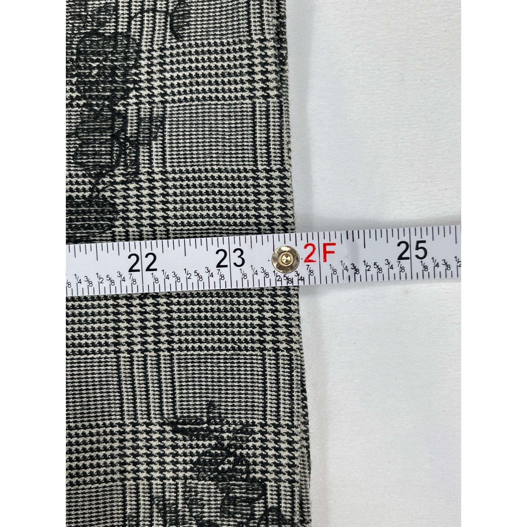 Zara Zara SKU 7888 Vintage Inspired Black White Floral Plaid Long Size S / US 4 / IT 40 - 6 Thumbnail