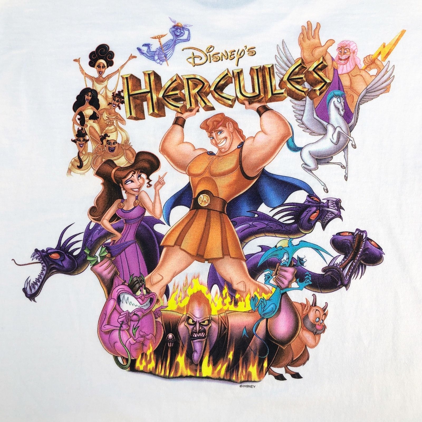 Vintage 90s Disney Hercules movie promo Chicago 1997 tshirt vintage Size US XL / EU 56 / 4 - 3 Thumbnail