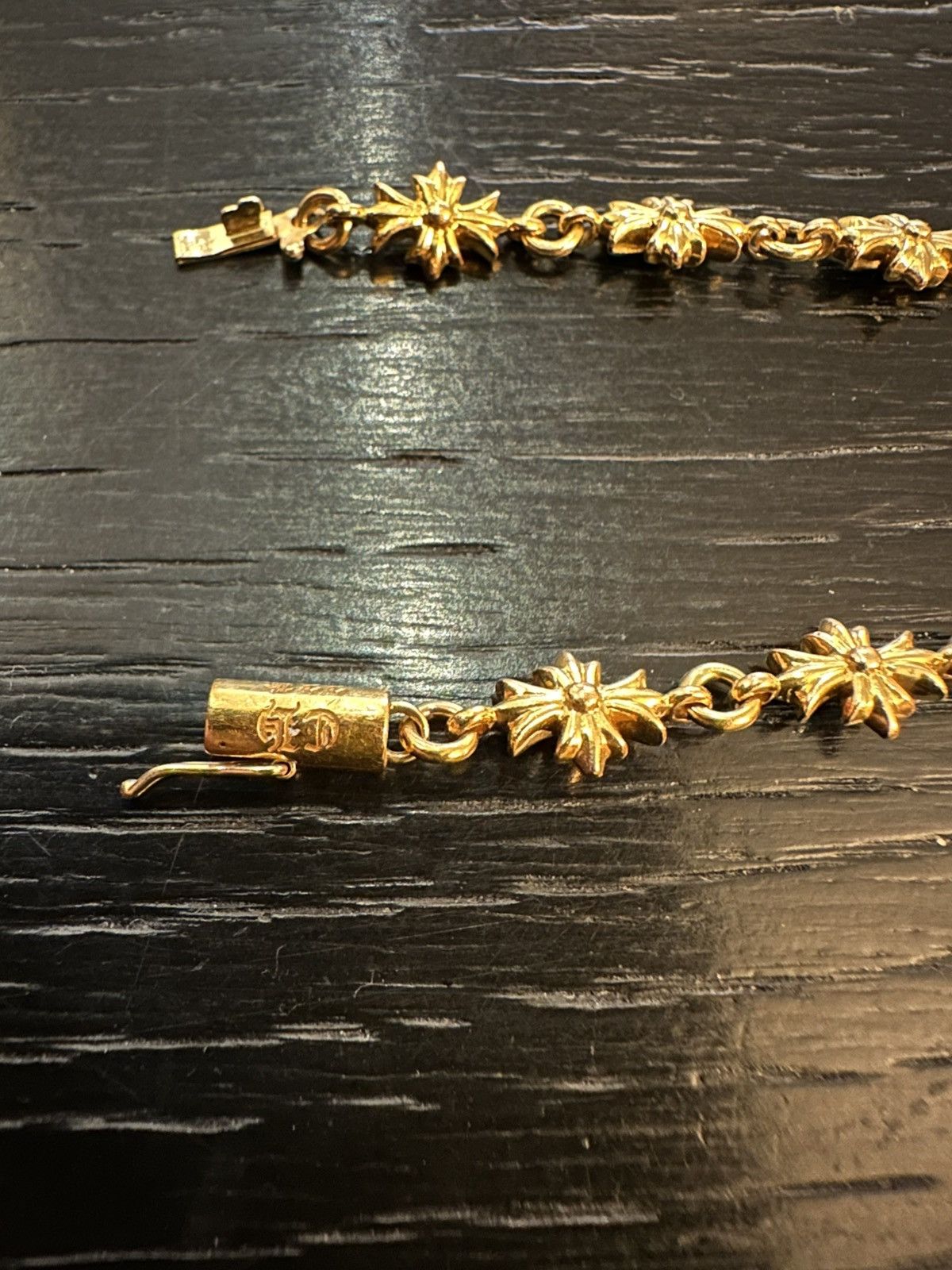 Chrome Hearts CHROME HEARTS 22K GOLD TINY E BRACELET Size ONE SIZE - 2 Thumbnail