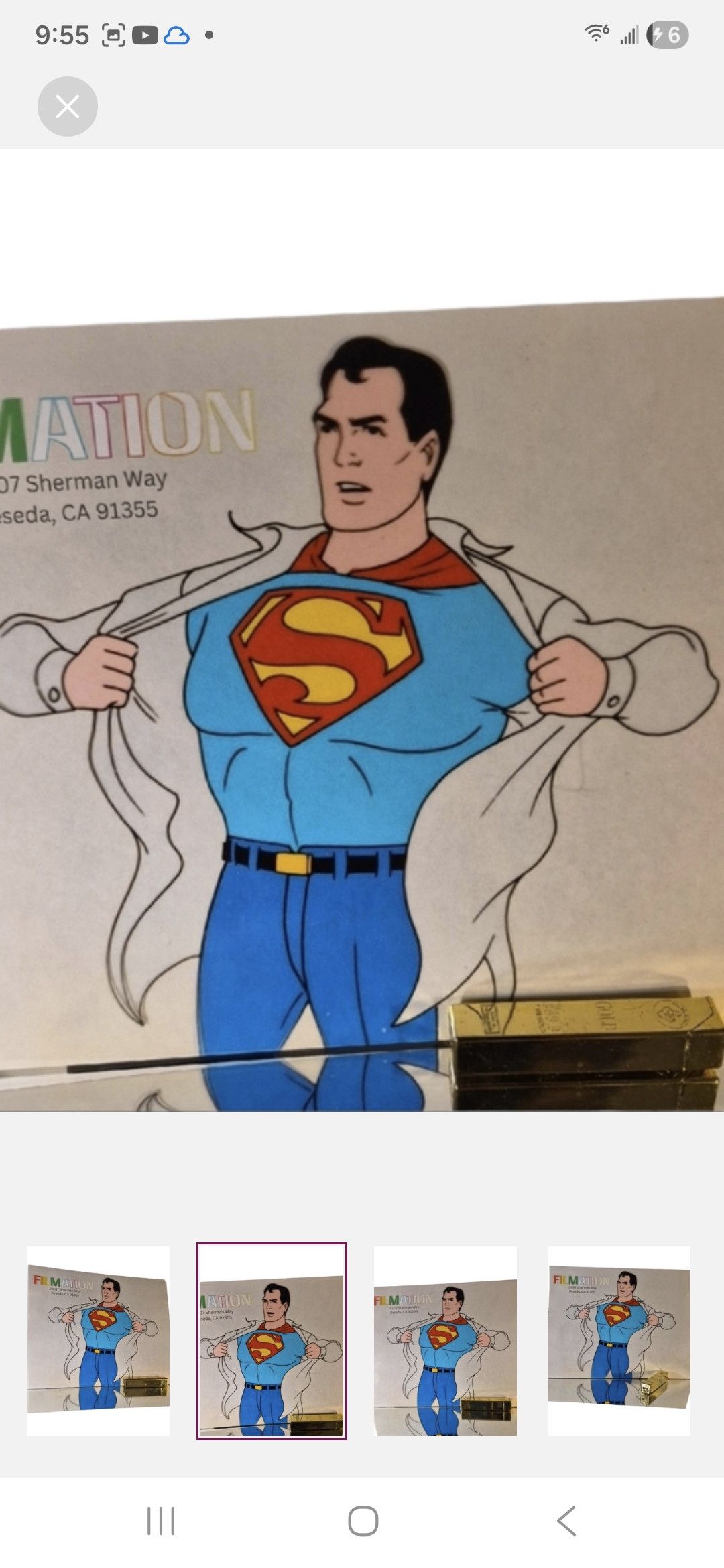 Other SUPERMAN Animation Cel Print - SUPERFRIENDS F1. Size ONE SIZE - 2 Thumbnail