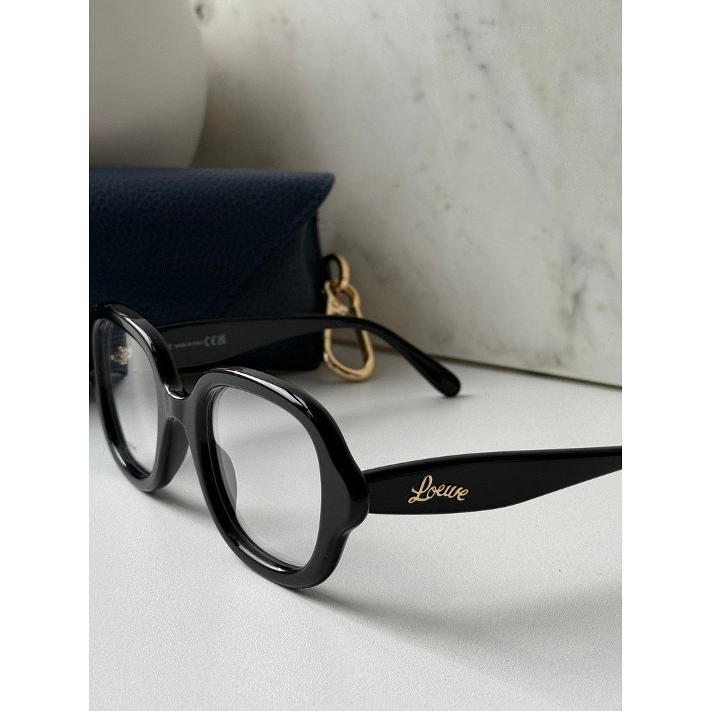 Loewe NEW Loewe LW50075I Curvy Black Eyeglasses Frames Size ONE SIZE - 4 Thumbnail