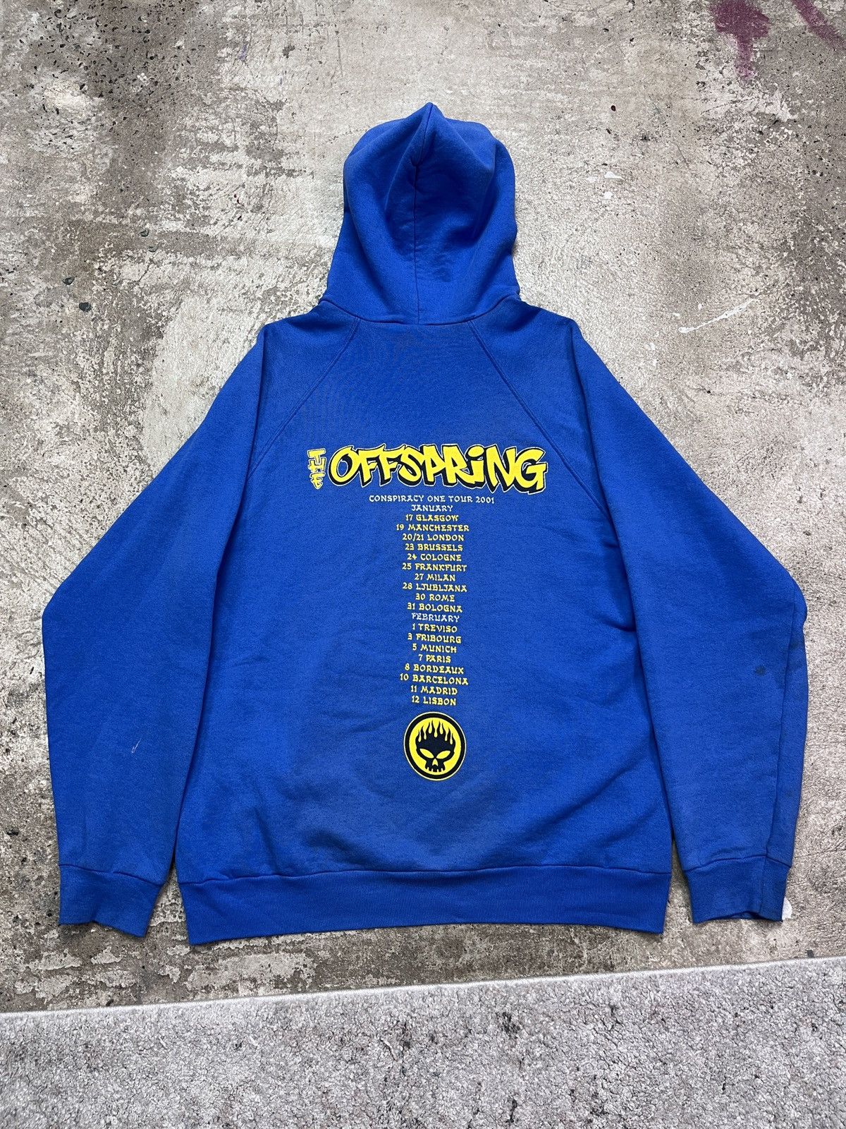 Band Tees 2001 THE OFFSPRING TOUR ARCHIVE FADED HOODIE - LOT № 1294 Size US L / EU 52-54 / 3 - 2 Thumbnail