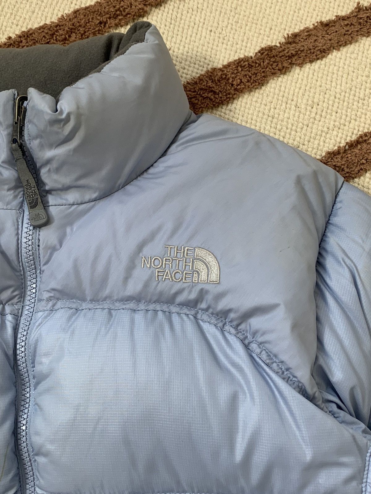 The North Face VINTAGE THE NORTH FACE BABY BLUE 700 GOOSE PUFFER JACKET Size L / US 10 / IT 46 - 2 Thumbnail