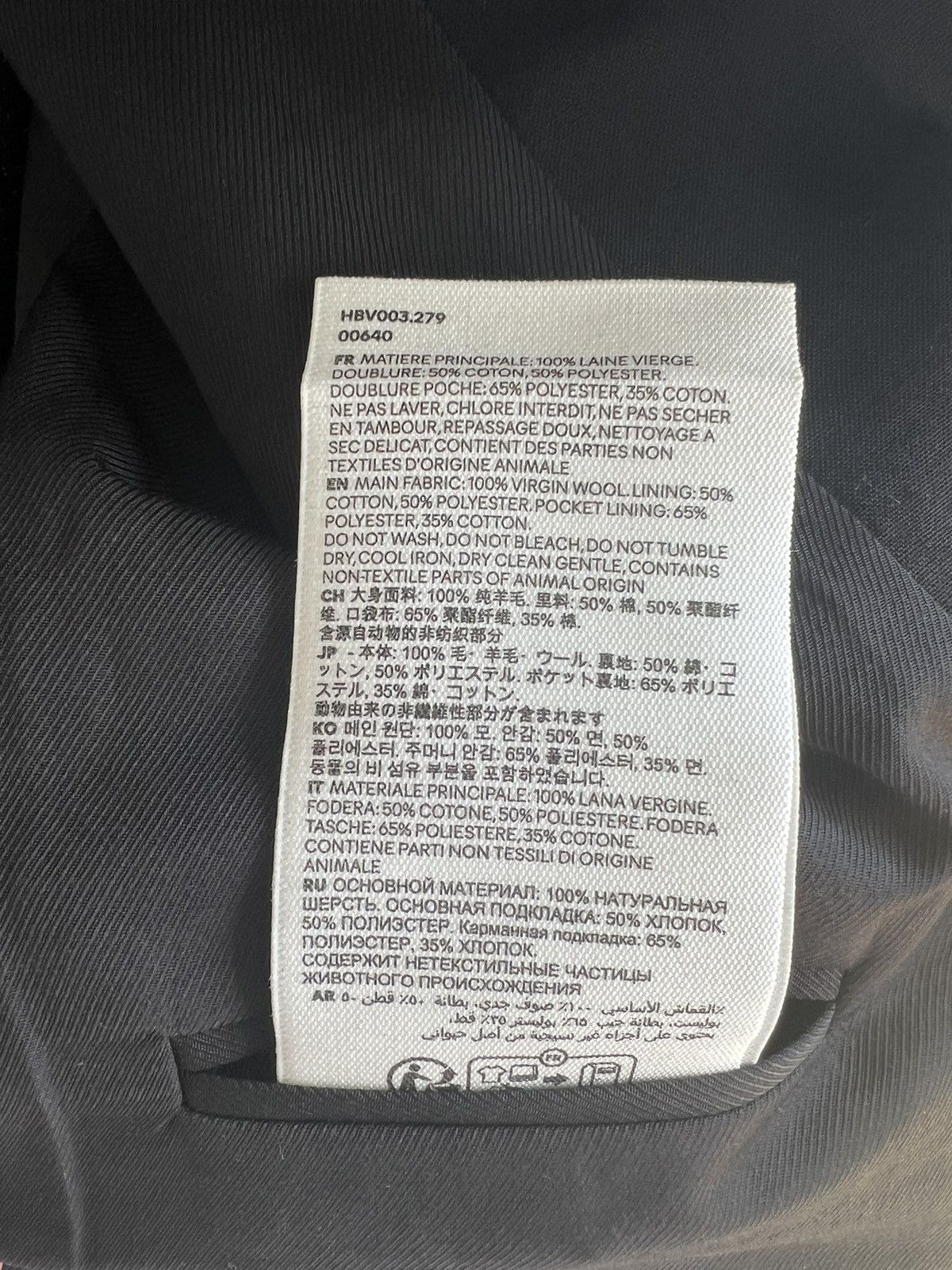 AMI NEW 48 Black Wool Two Button Blazer Jacket Suit Tailoring Size 38R - 10 Thumbnail
