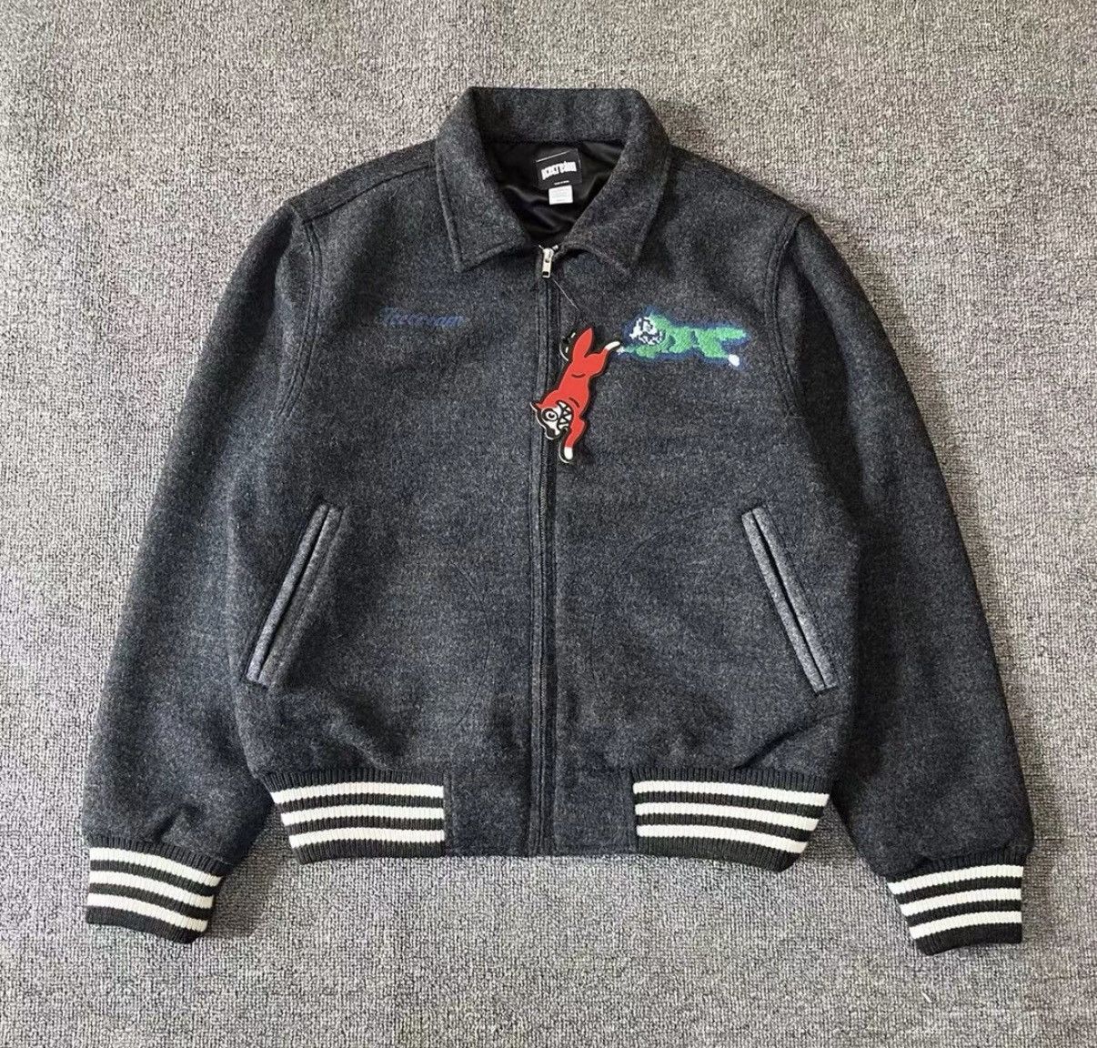 Billionaire Boys Club BBC ICECREAM Circle Flying Dog Varsity Jacket Size US L / EU 52-54 / 3 - 2 Thumbnail