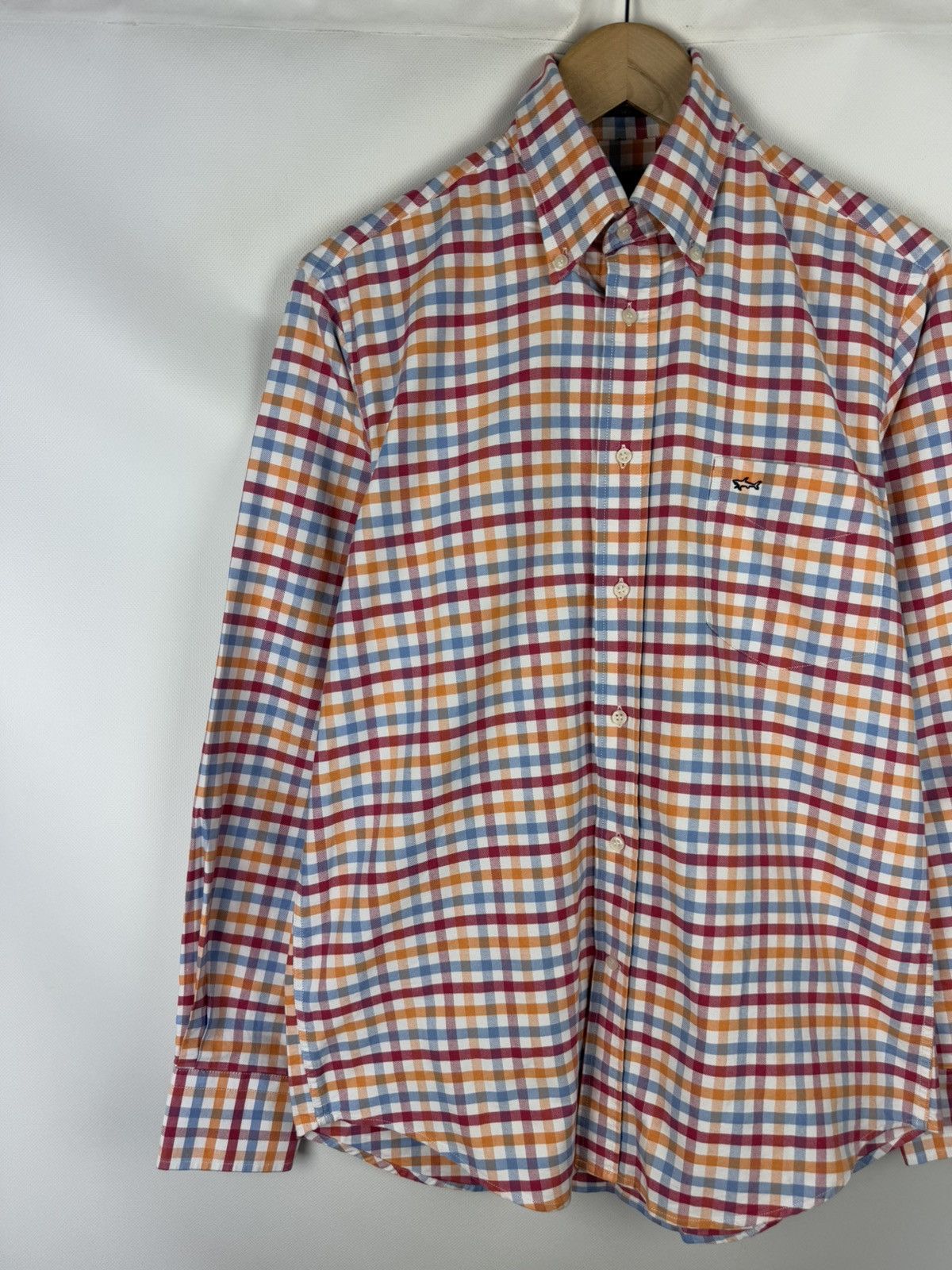 Paul & Shark Paul & Shark Men’s Long Sleeve Checked Plaid Button Up Shirt Size US L / EU 52-54 / 3 - 2 Thumbnail