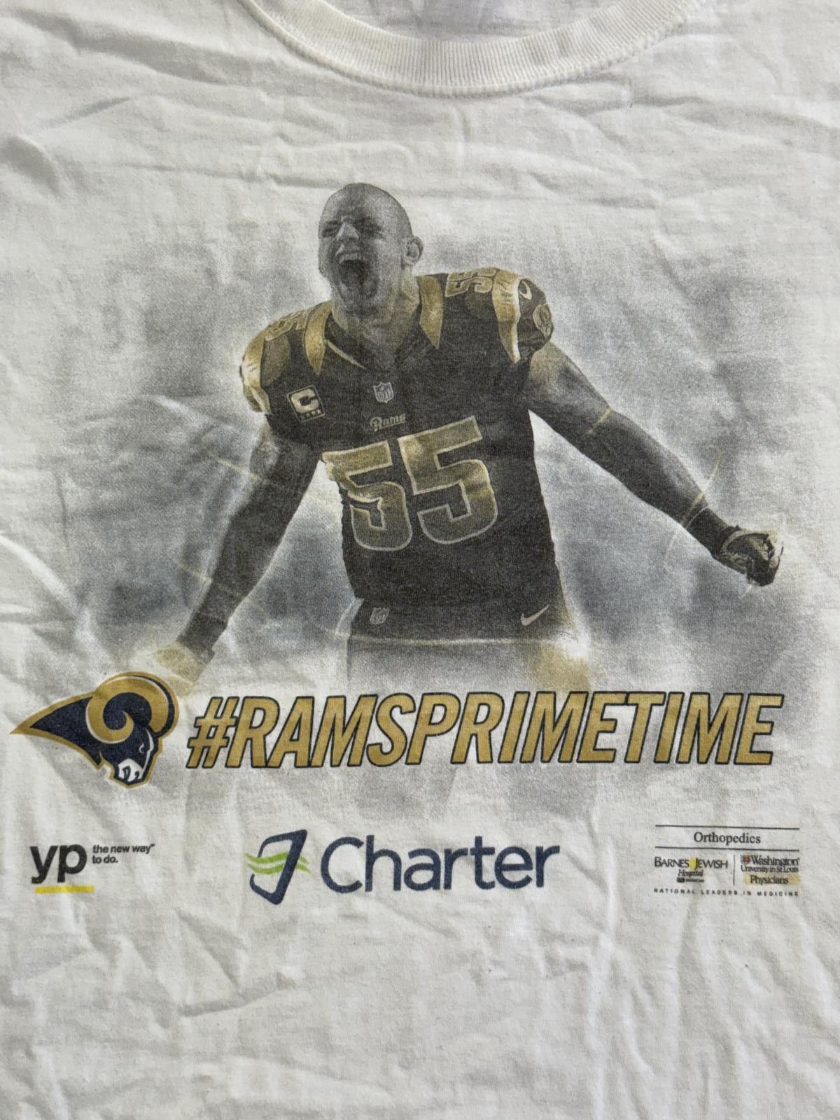 Fruit Of The Loom St Louis Rams Promo T-shirt Captain James Laurinaitis 55 XL Size US XL / EU 56 / 4 - 3 Thumbnail