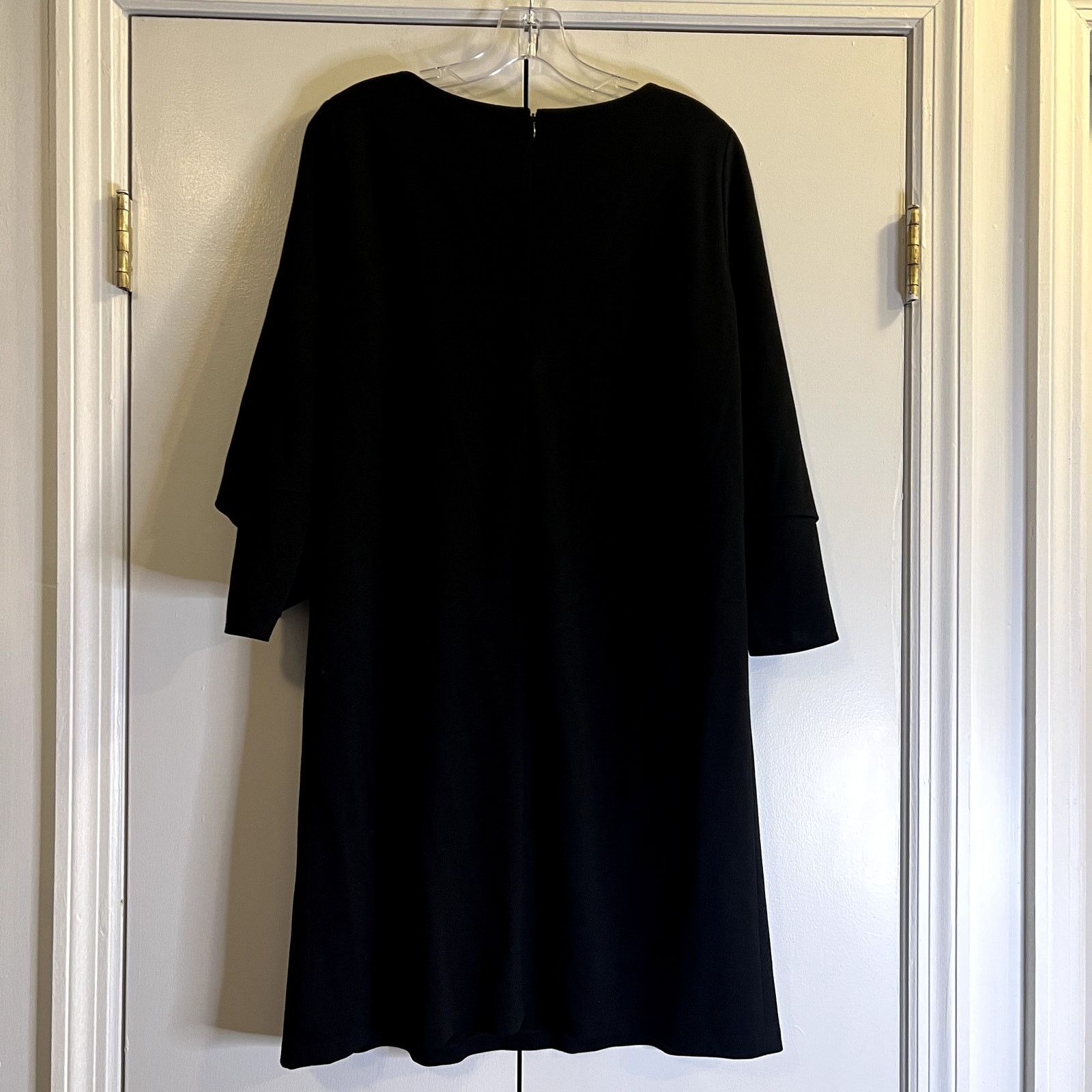 Lafayette 148 Lafayette 148 New York Layered Sleeve Shift Black Mini Dress Size S / US 4 / IT 40 - 9 Thumbnail